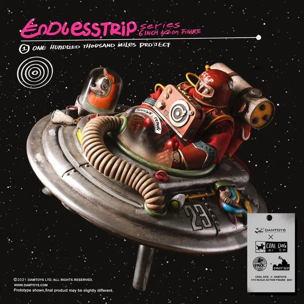 Coal Dog Endlesstrip Series Actionfigur One Hundred Thousand Miles Project 15 cm Produktfoto
