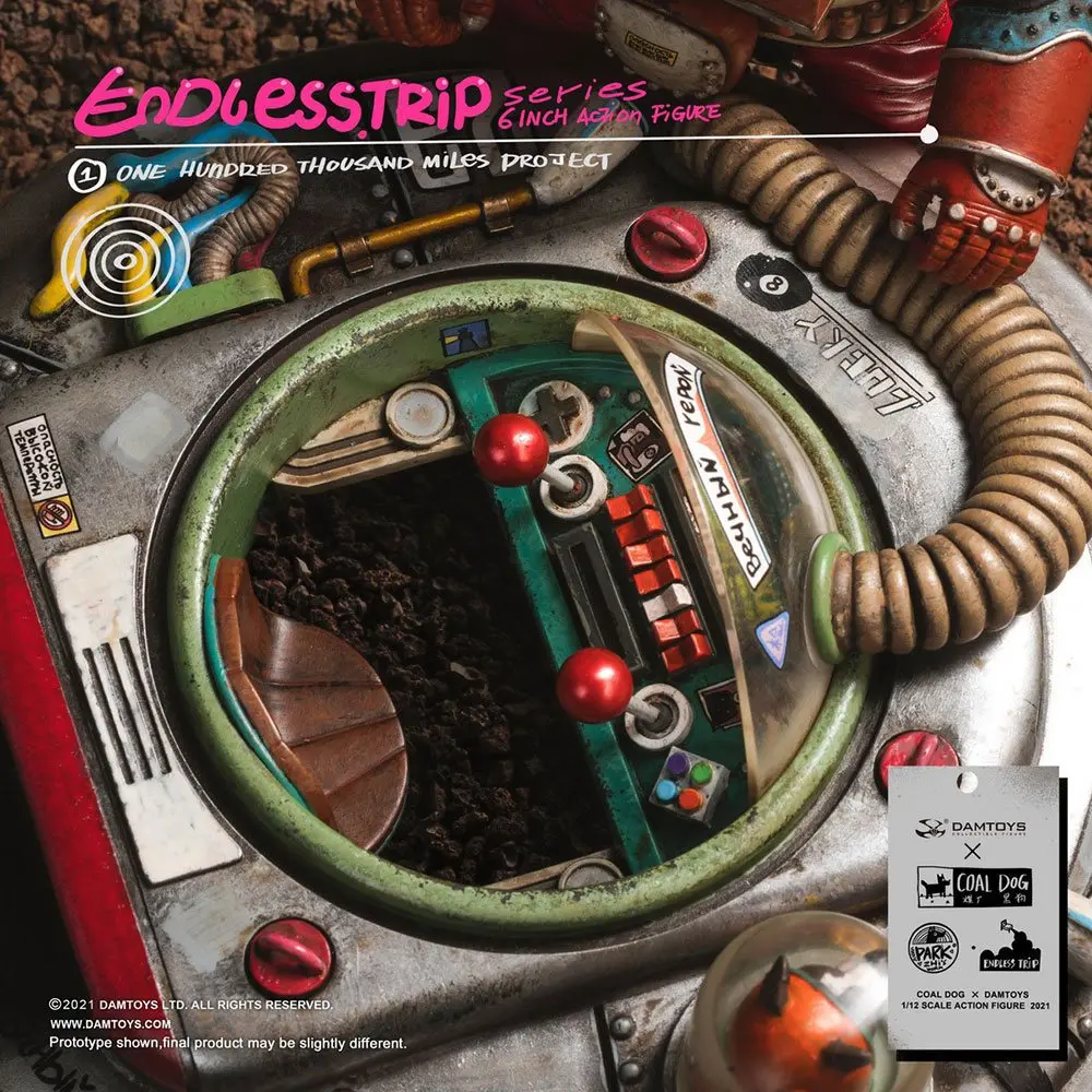 Coal Dog Endlesstrip Series Actionfigur One Hundred Thousand Miles Project 15 cm Produktfoto