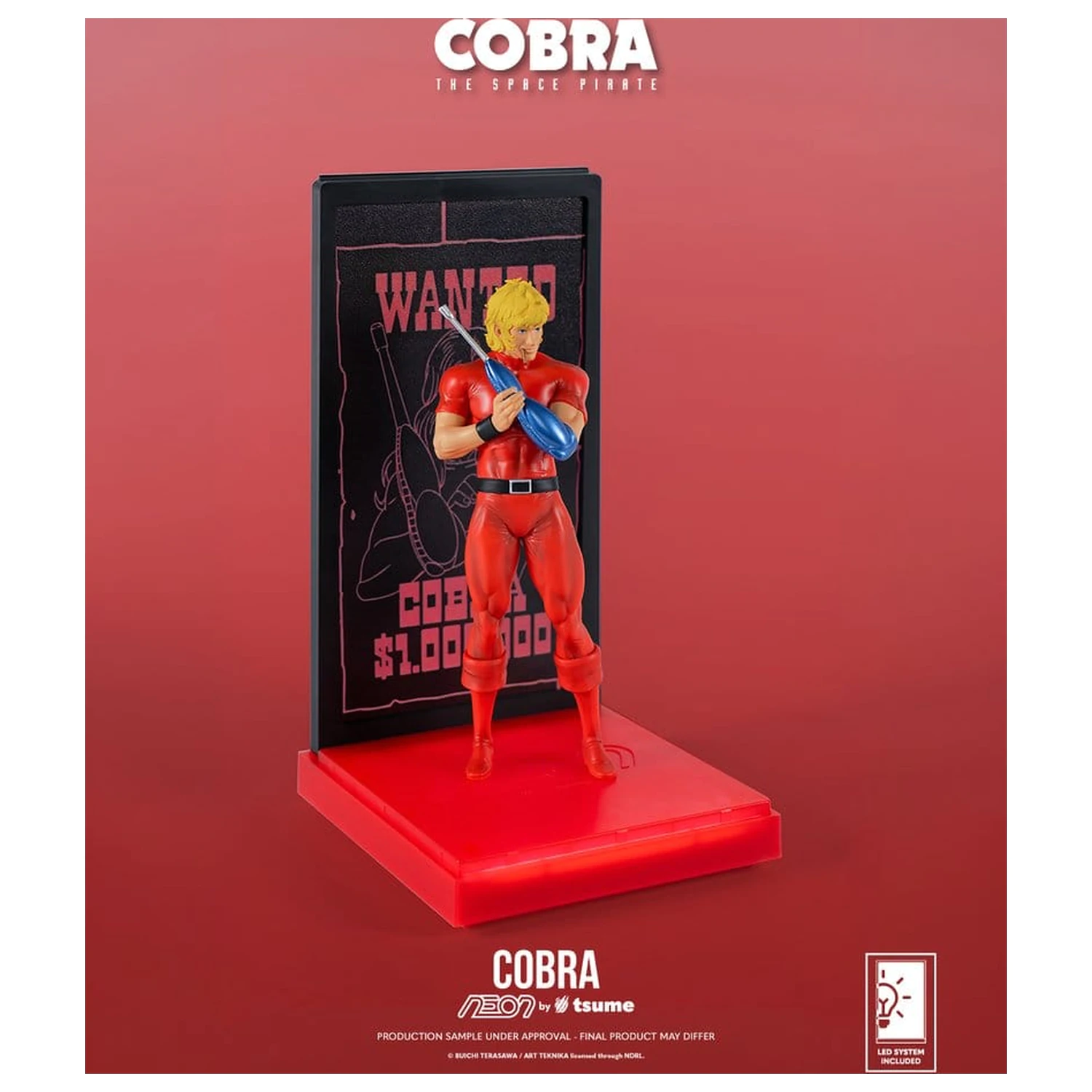 Cobra Neon Figur 1/9 Cobra The Space Pirate 20 cm Produktfoto