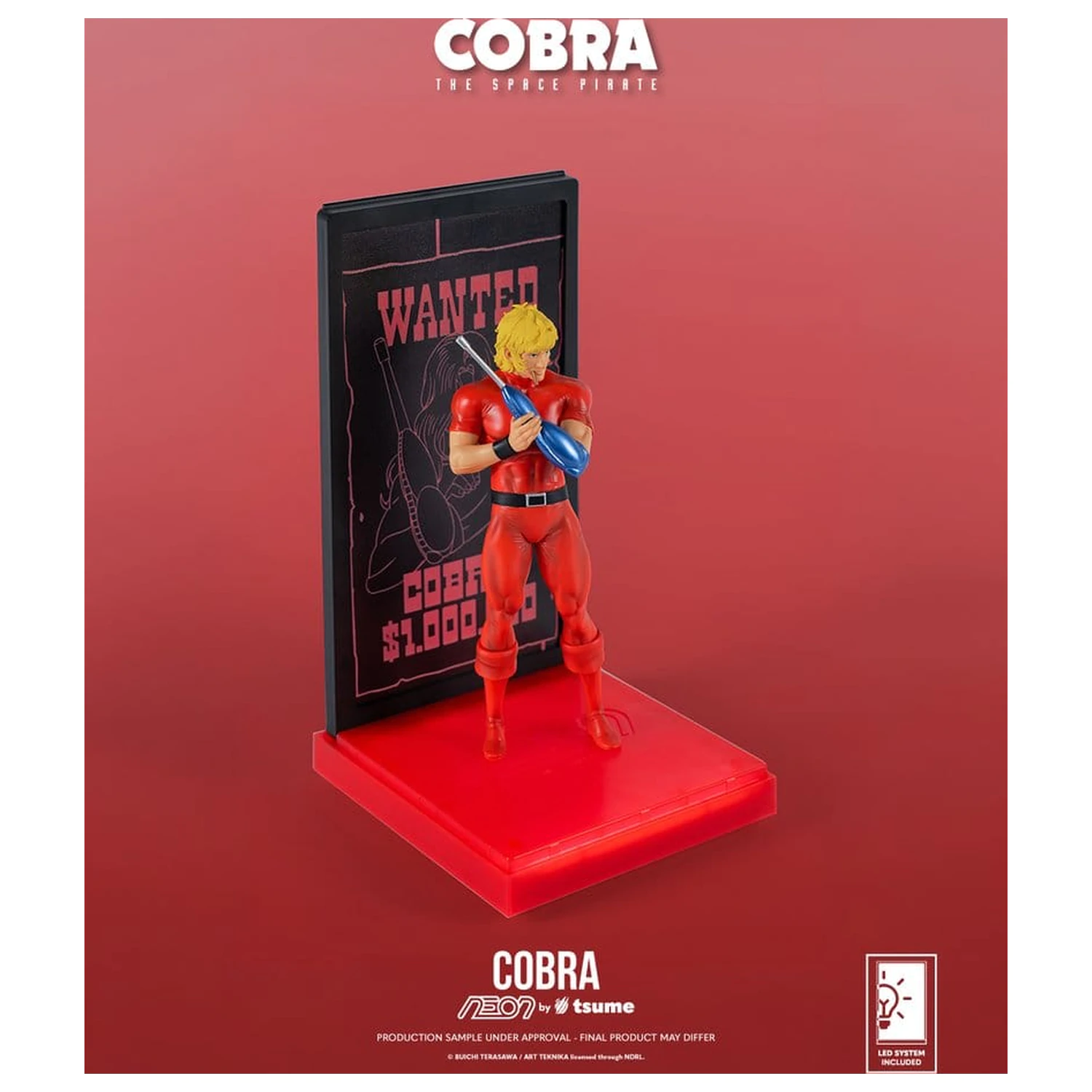 Cobra Neon Figur 1/9 Cobra The Space Pirate 20 cm Produktfoto