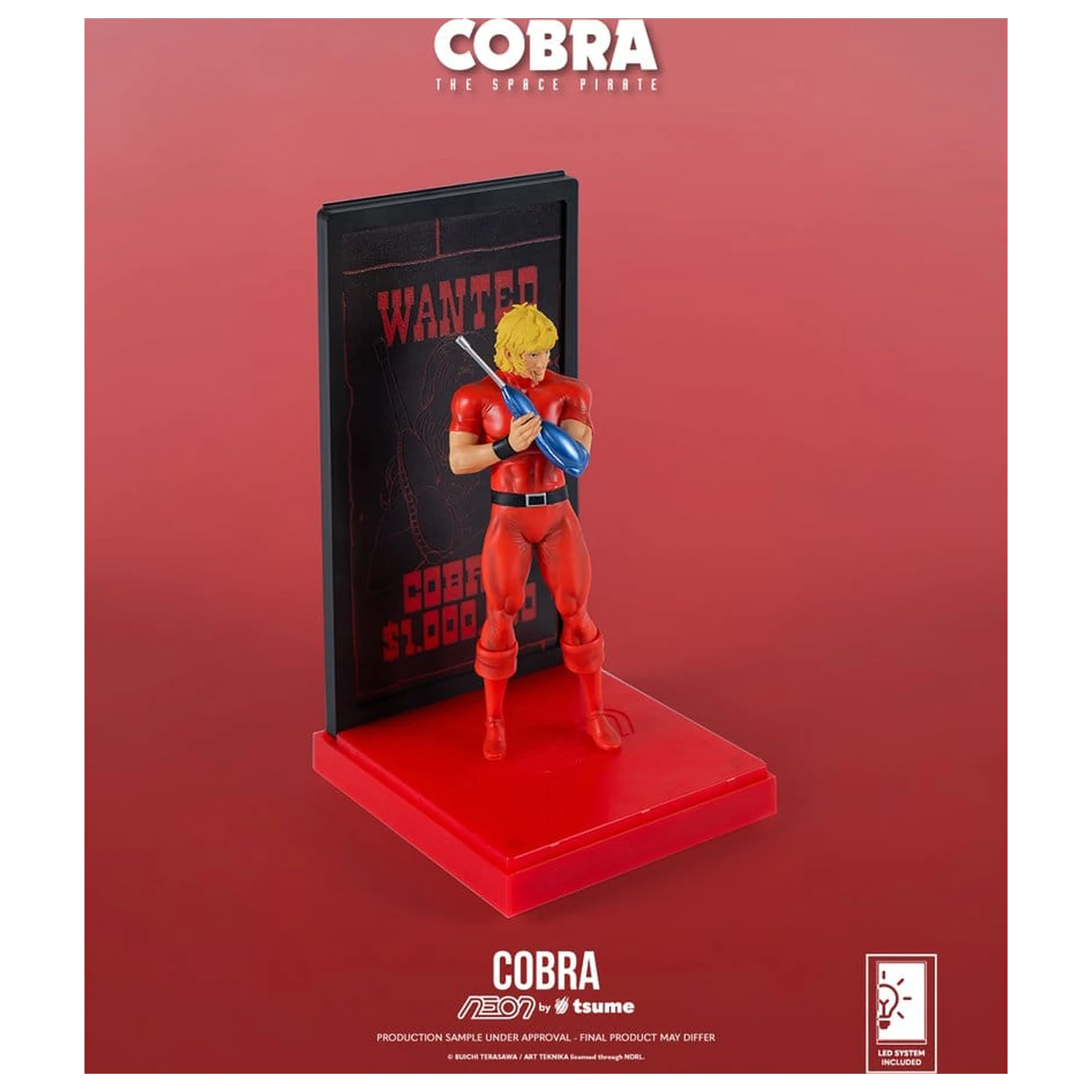 Cobra Neon Figur 1/9 Cobra The Space Pirate 20 cm Produktfoto