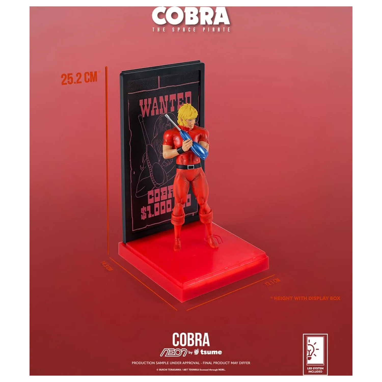 Cobra Neon Figur 1/9 Cobra The Space Pirate 20 cm Produktfoto