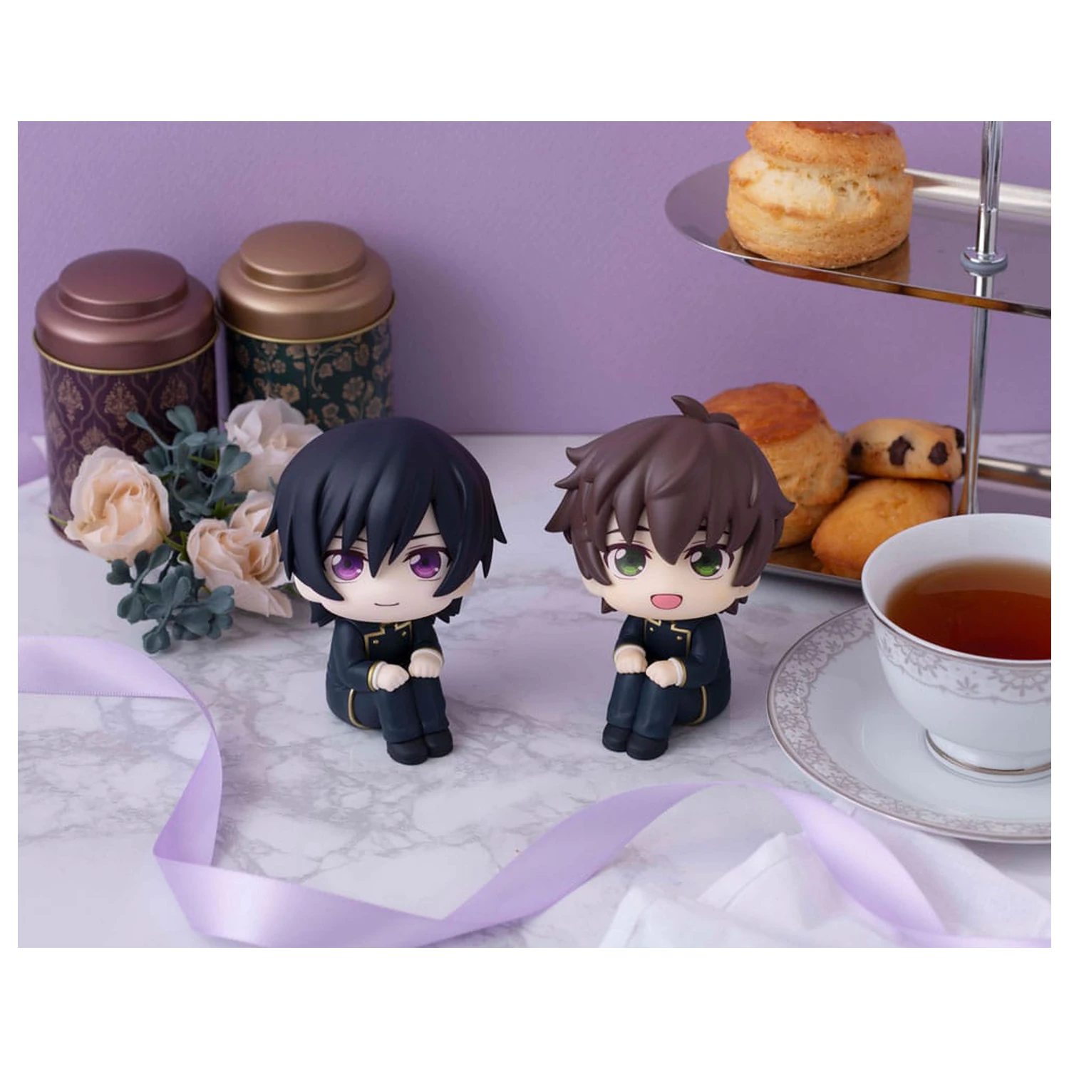 Code Geass Lelouch of the Rebellion Look Up PVC Statue Set Lelouch Lamperouge & Suzaku Kururugi (mit Geschenk) 11 cm Produktfoto