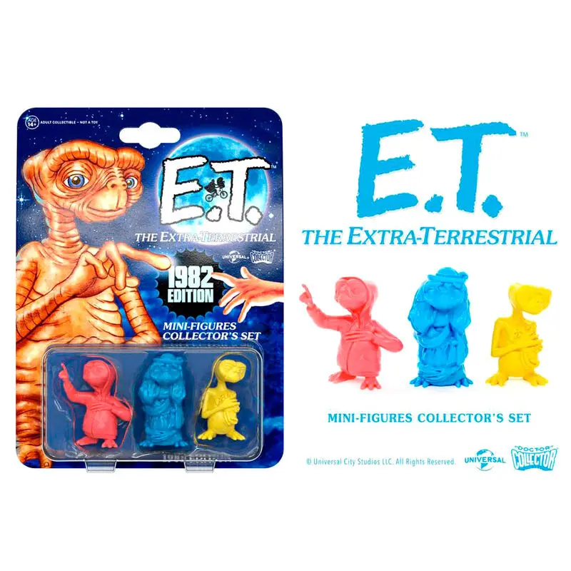 E.T. the Extra-Terrestrial Collector's Set Mini Figuren 3er-Pack 1982 Edition 5 cm Produktfoto