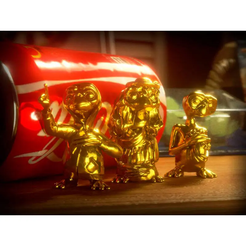E.T. the Extra-Terrestrial Collector's Set Mini Figuren 3er-Pack Golden Edition 5 cm Produktfoto