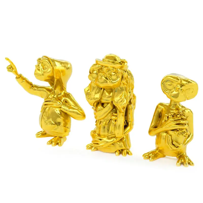 E.T. the Extra-Terrestrial Collector's Set Mini Figuren 3er-Pack Golden Edition 5 cm Produktfoto