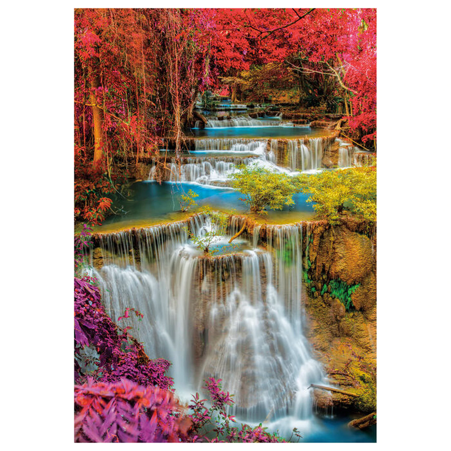 Colorful Thai Falls Puzzle 1000 Teile Produktfoto