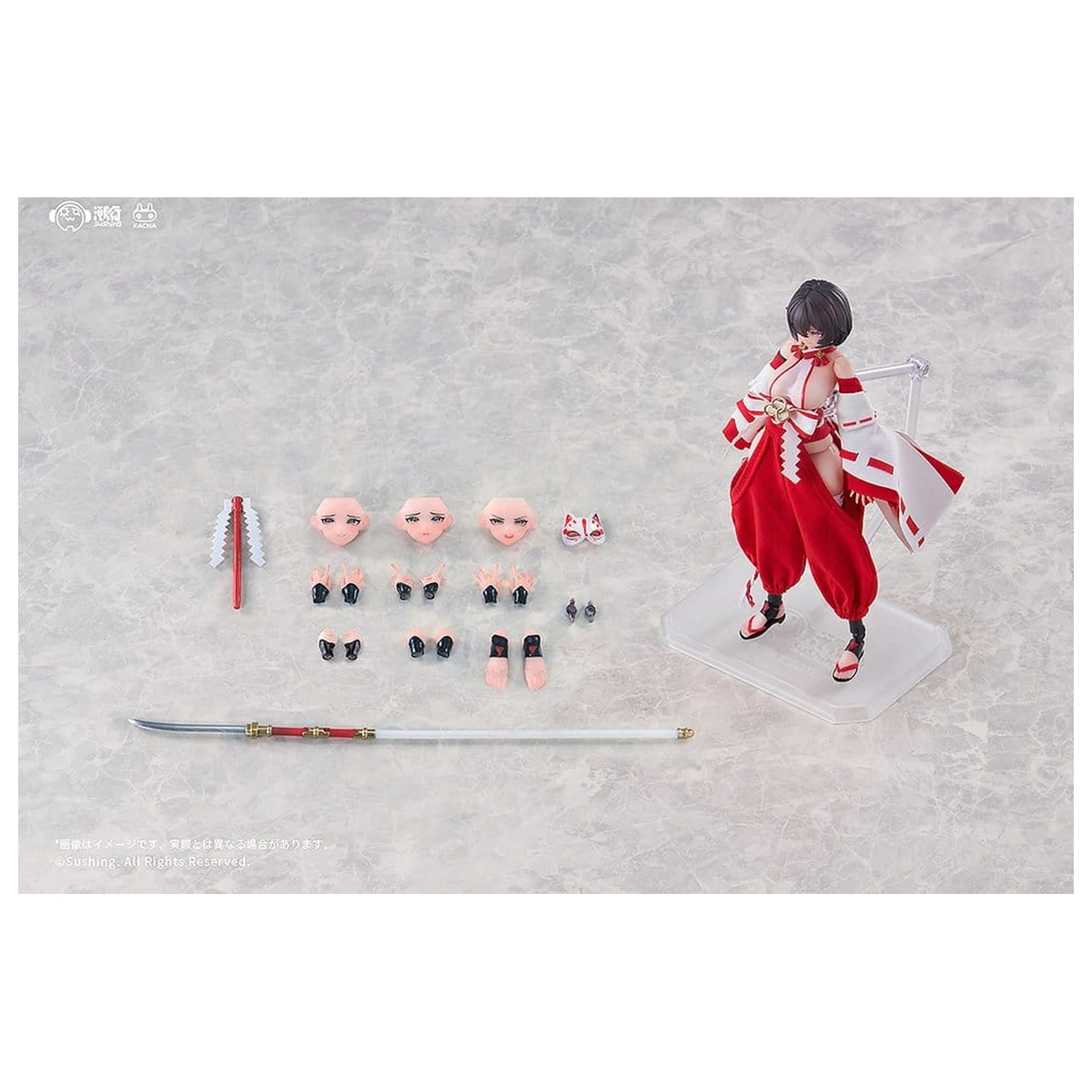 Combat Priestess Action-Figur 1/12 Kikyou Uefuji 15 cm Produktfoto