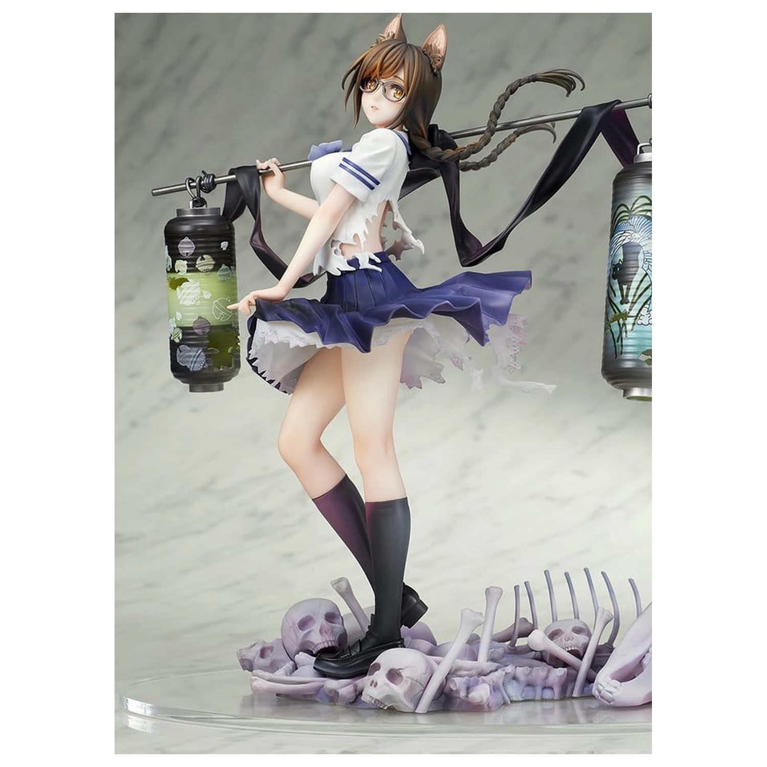 Comics Bakemonogatari PVC Figur 1/7 Tsubasa Hanekawa 26 cm Produktfoto