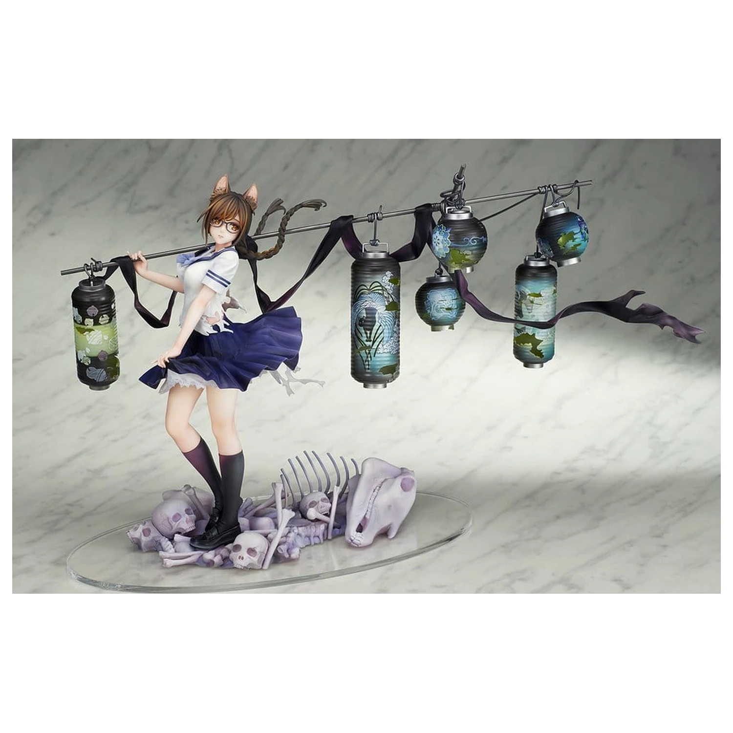 Comics Bakemonogatari PVC Figur 1/7 Tsubasa Hanekawa 26 cm Produktfoto