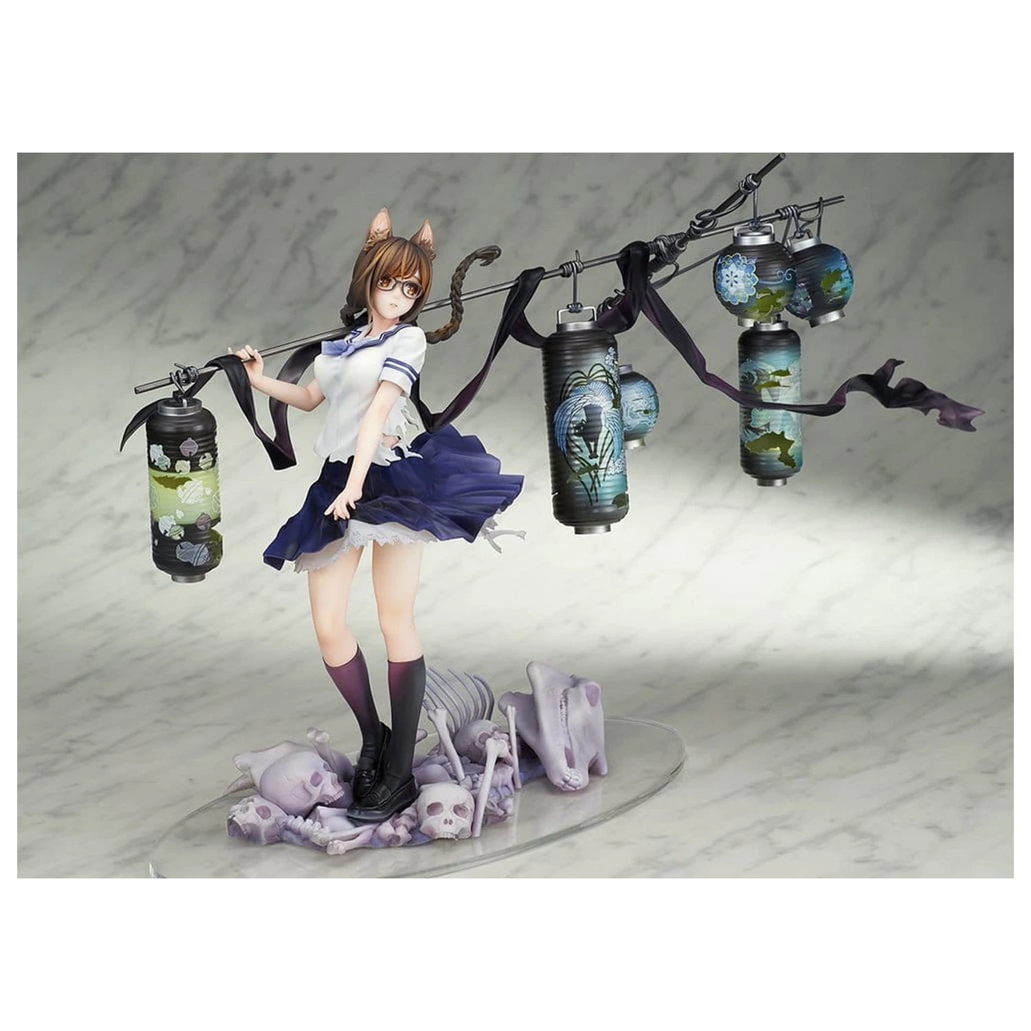 Comics Bakemonogatari PVC Figur 1/7 Tsubasa Hanekawa 26 cm Produktfoto