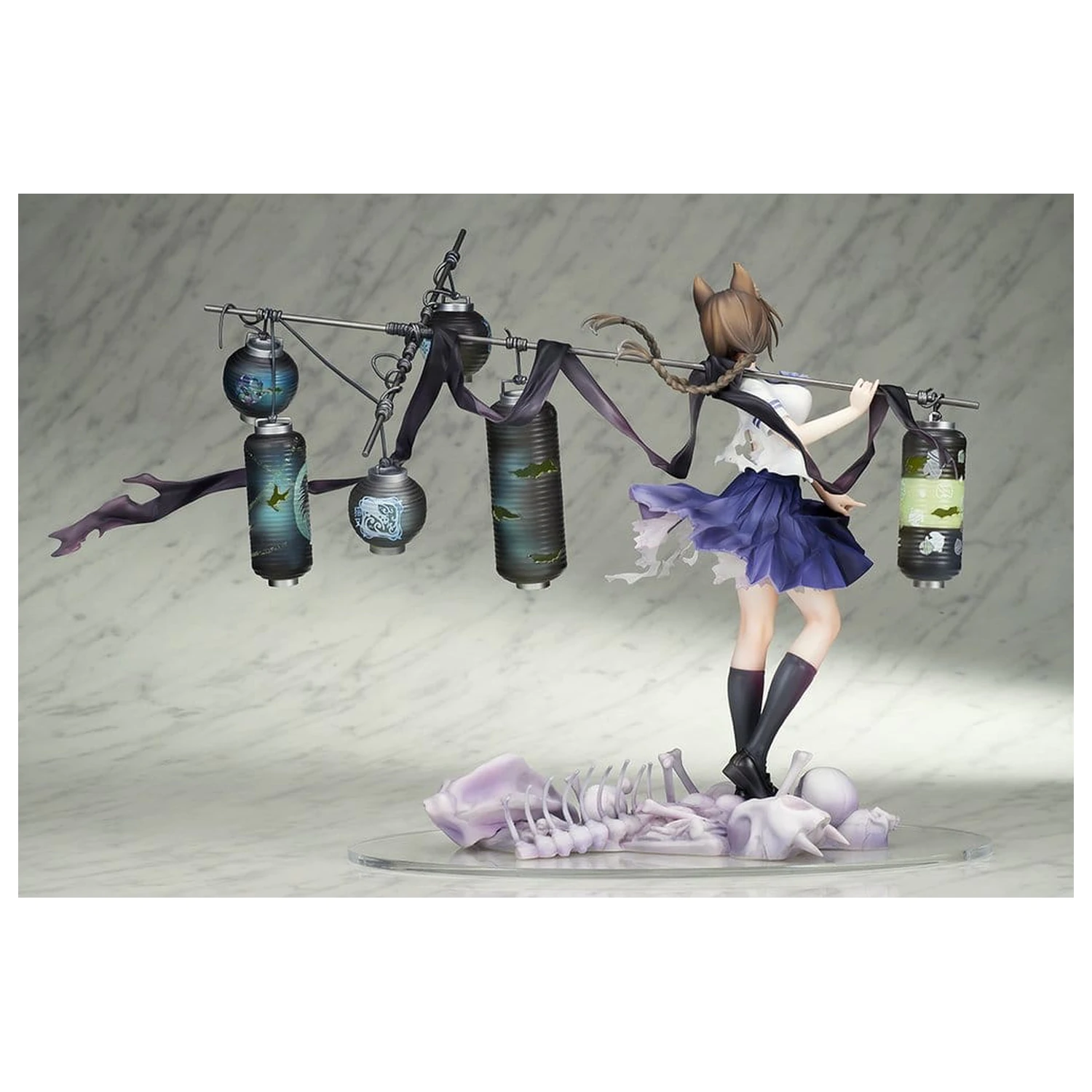 Comics Bakemonogatari PVC Figur 1/7 Tsubasa Hanekawa 26 cm Produktfoto