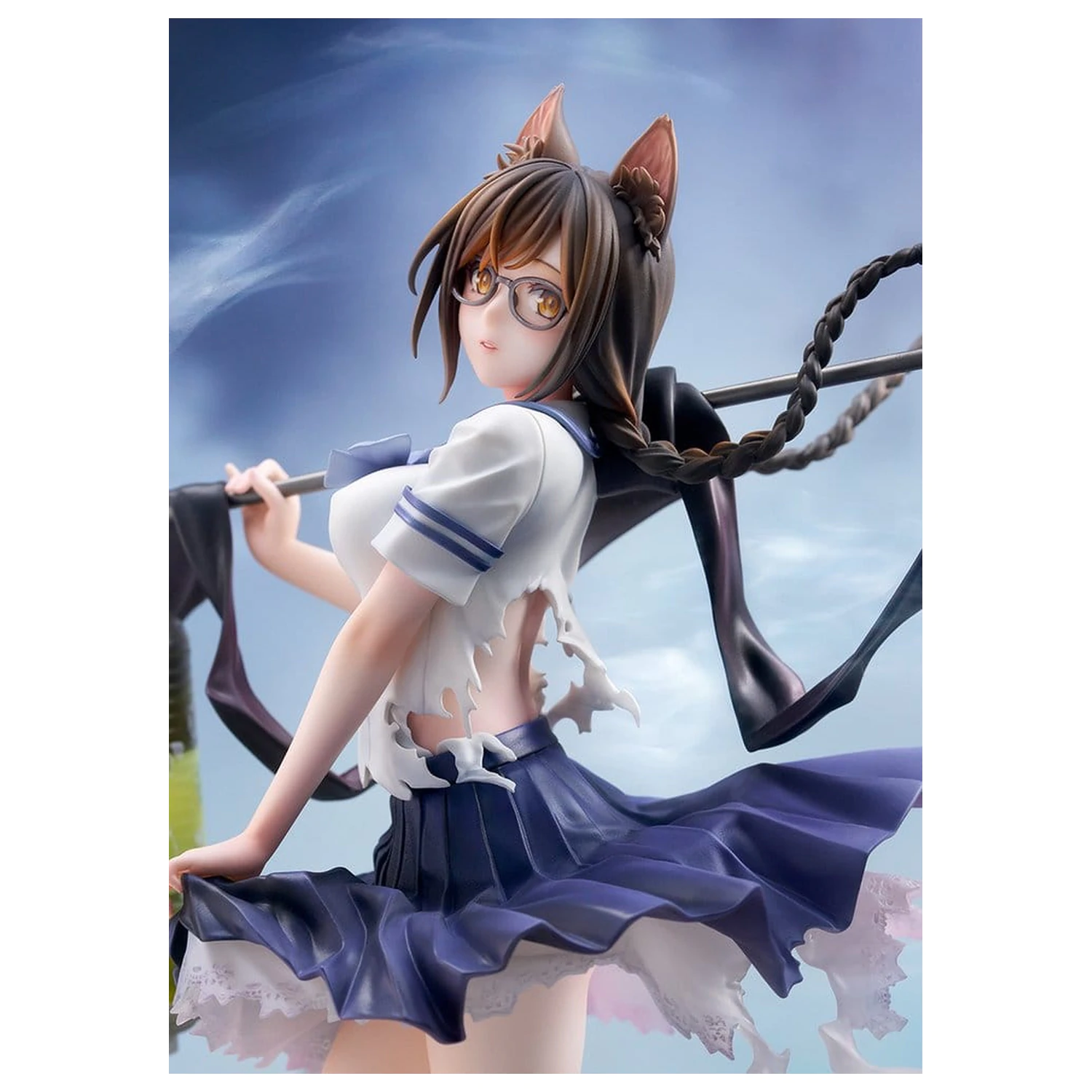 Comics Bakemonogatari PVC Figur 1/7 Tsubasa Hanekawa 26 cm Produktfoto
