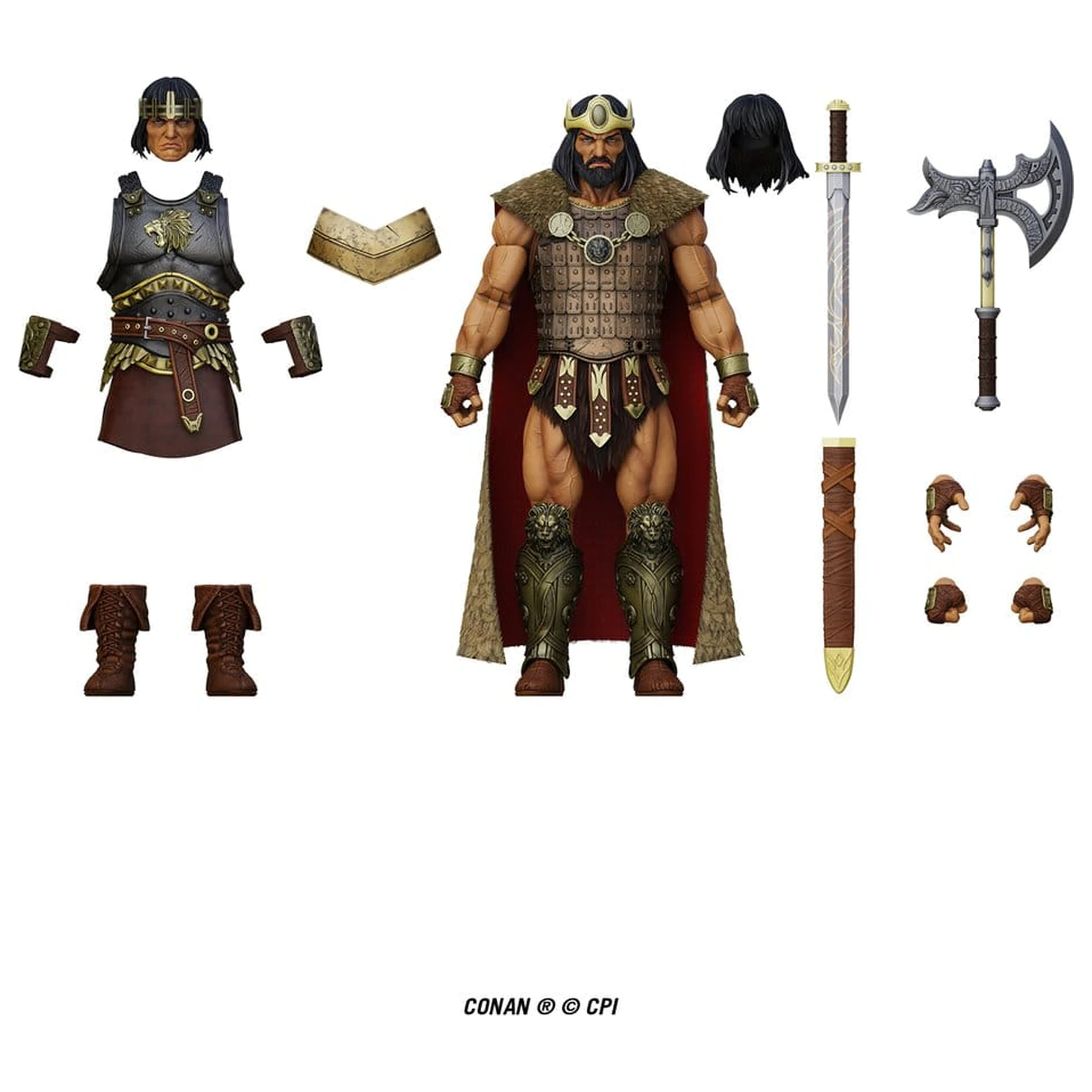 Conan Epic H.A.C.K.S. Action Figur 1/12 King Conan: Ruler of Aquilonia Produktfoto