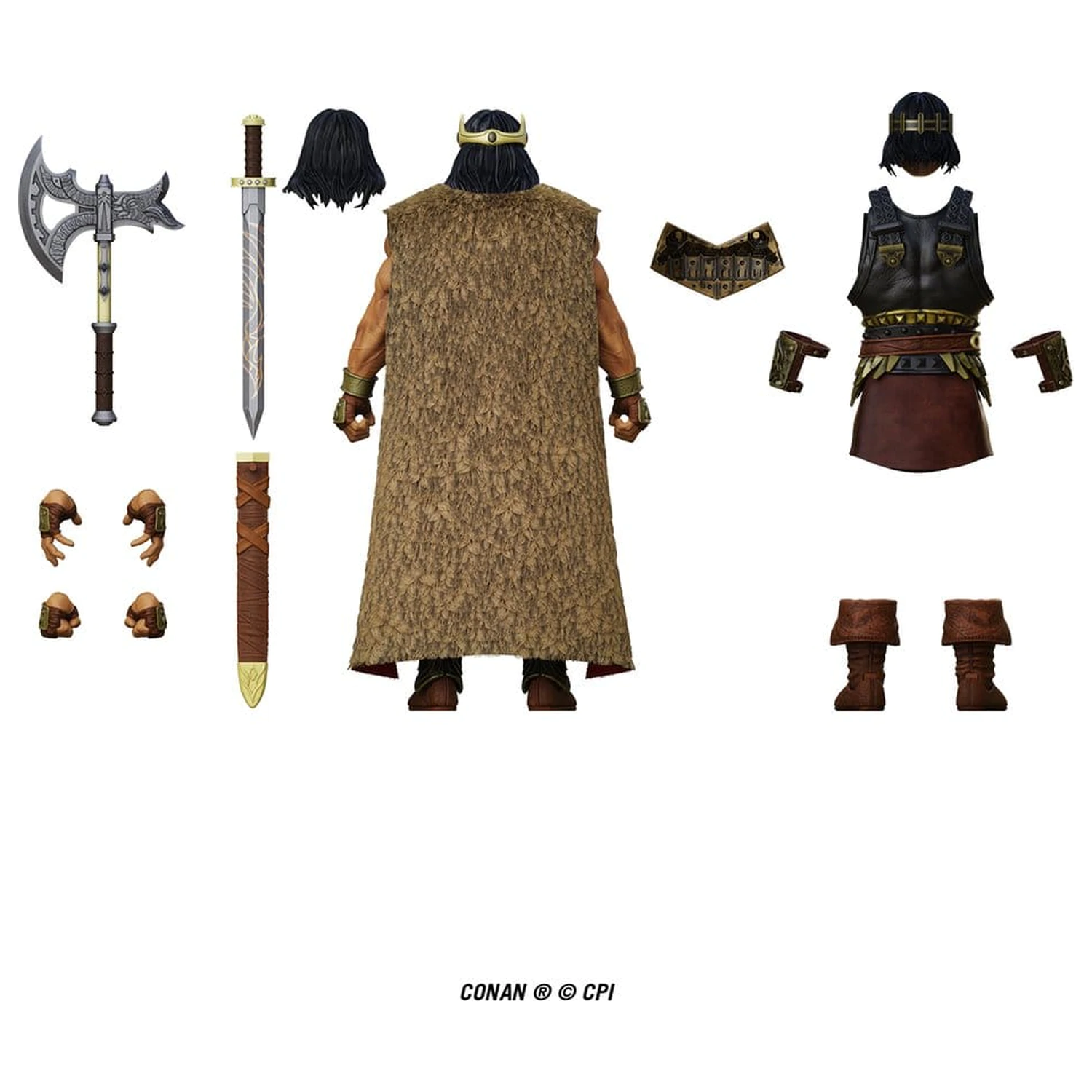 Conan Epic H.A.C.K.S. Action Figur 1/12 King Conan: Ruler of Aquilonia Produktfoto