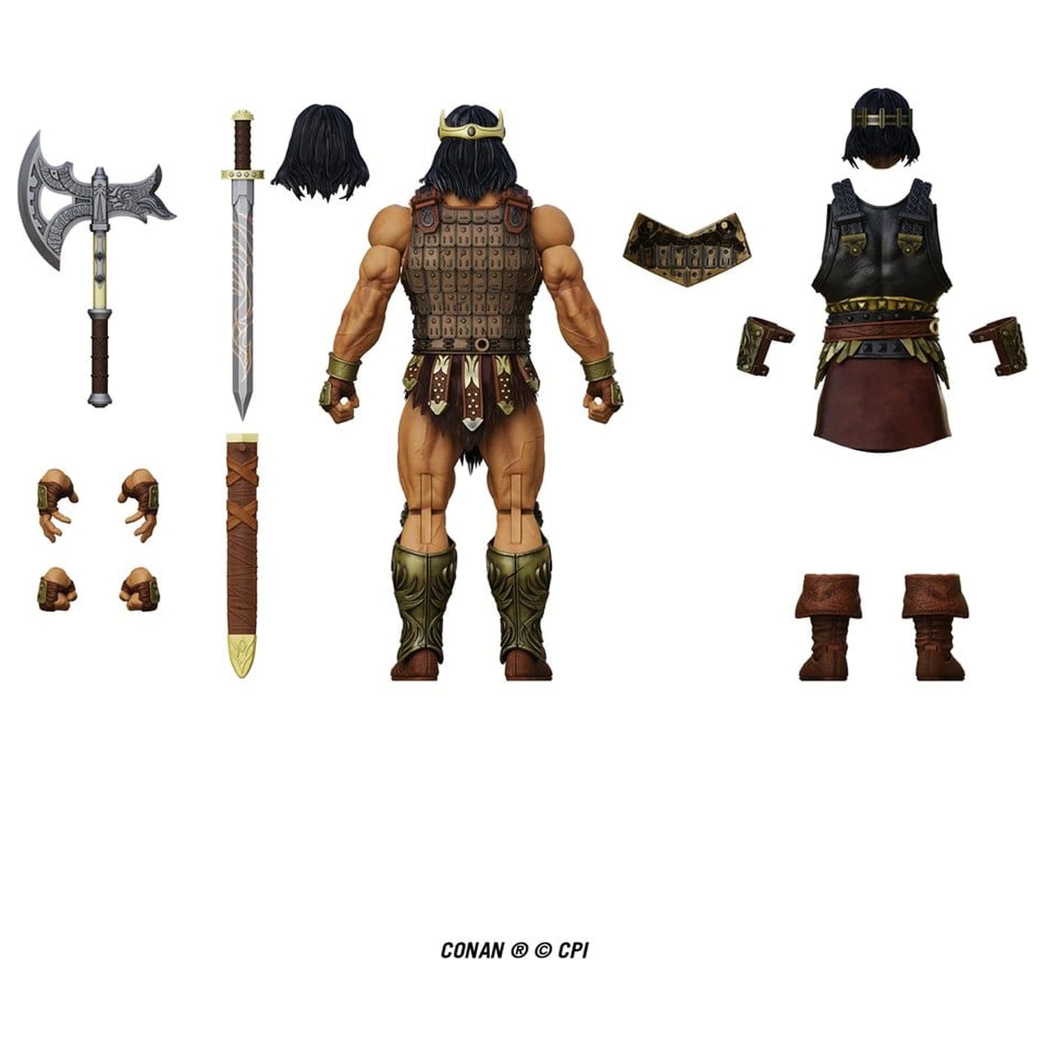 Conan Epic H.A.C.K.S. Action Figur 1/12 King Conan: Ruler of Aquilonia Produktfoto