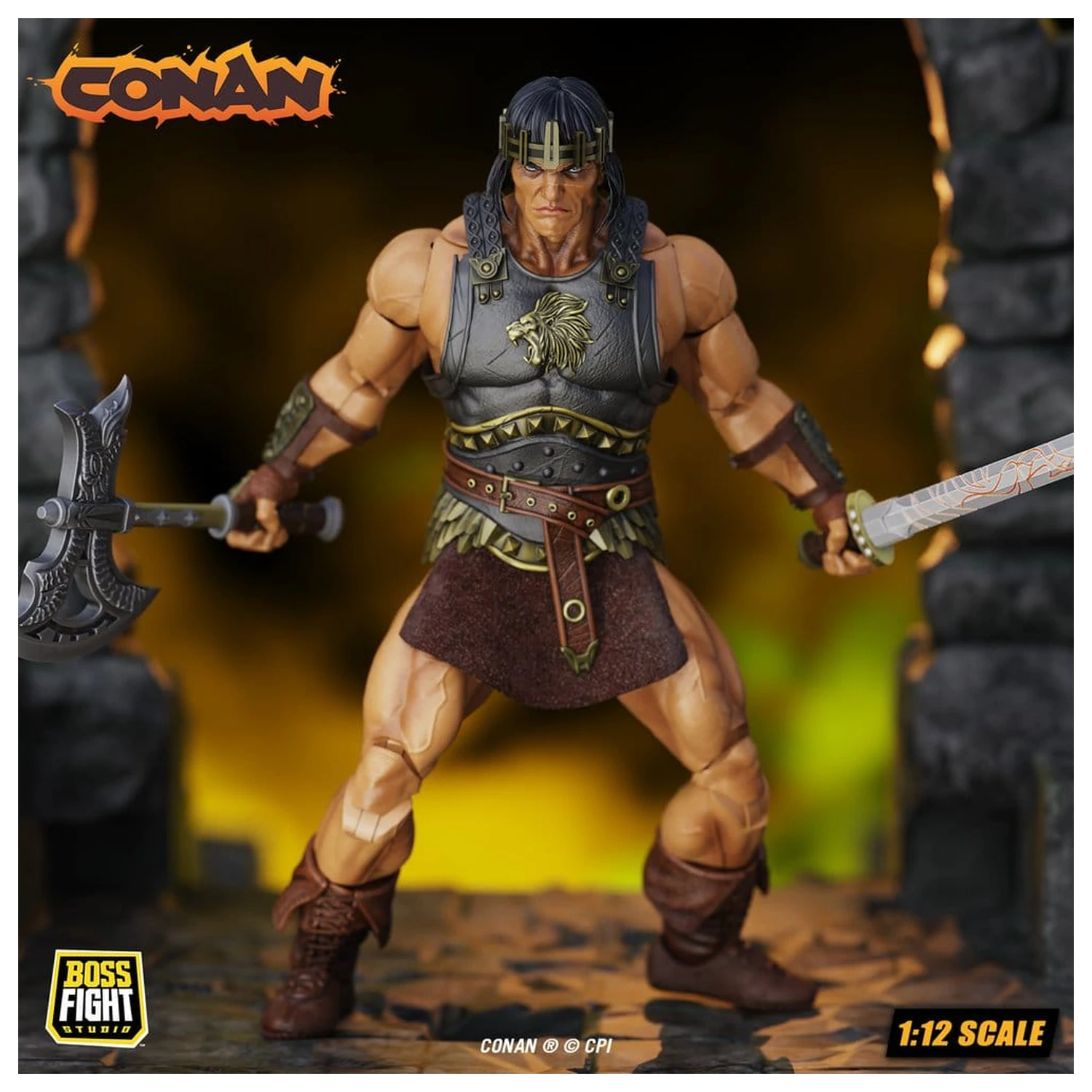 Conan Epic H.A.C.K.S. Action Figur 1/12 King Conan: Ruler of Aquilonia Produktfoto
