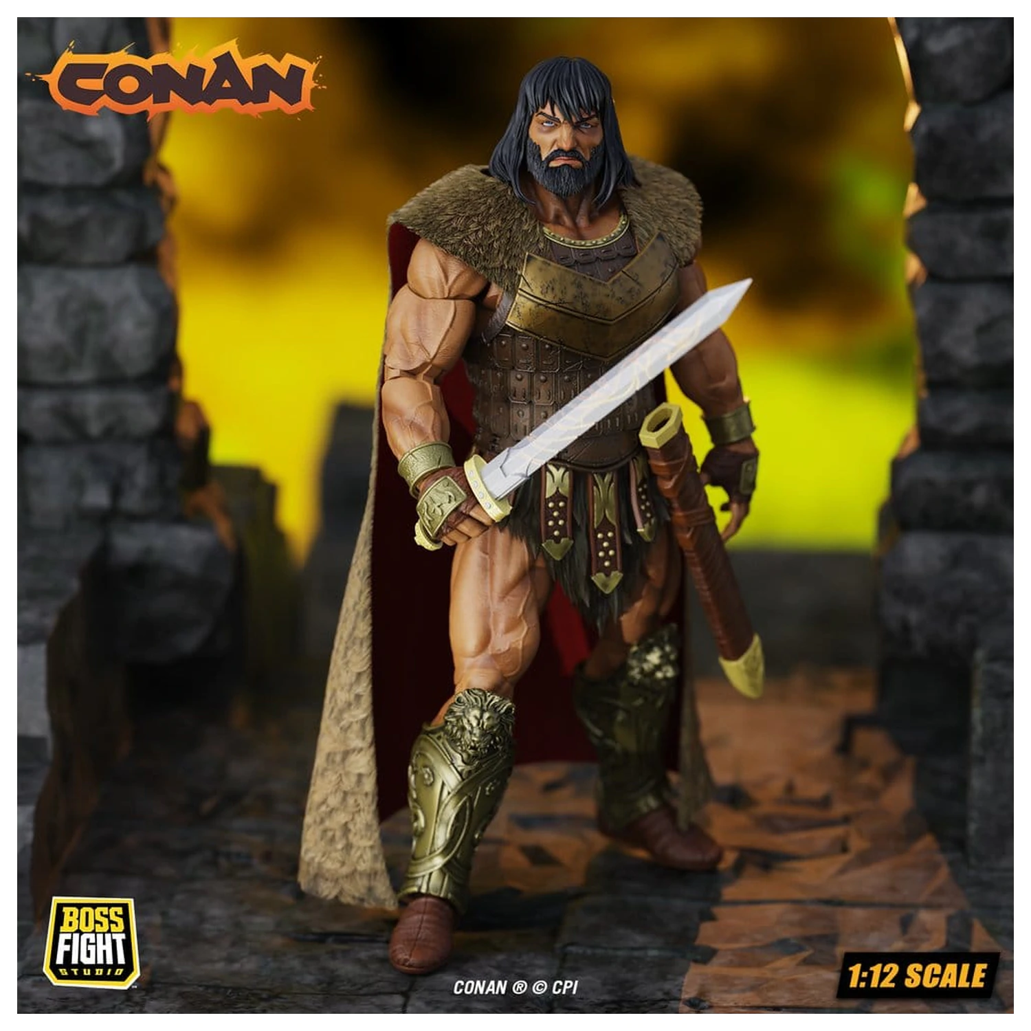 Conan Epic H.A.C.K.S. Action Figur 1/12 King Conan: Ruler of Aquilonia Produktfoto