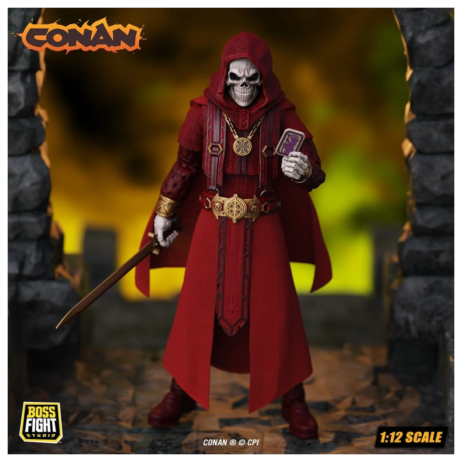 Conan Epic H.A.C.K.S. Actionfigur 1/12 Thulsa Doom: Undead Sorcerer Produktfoto