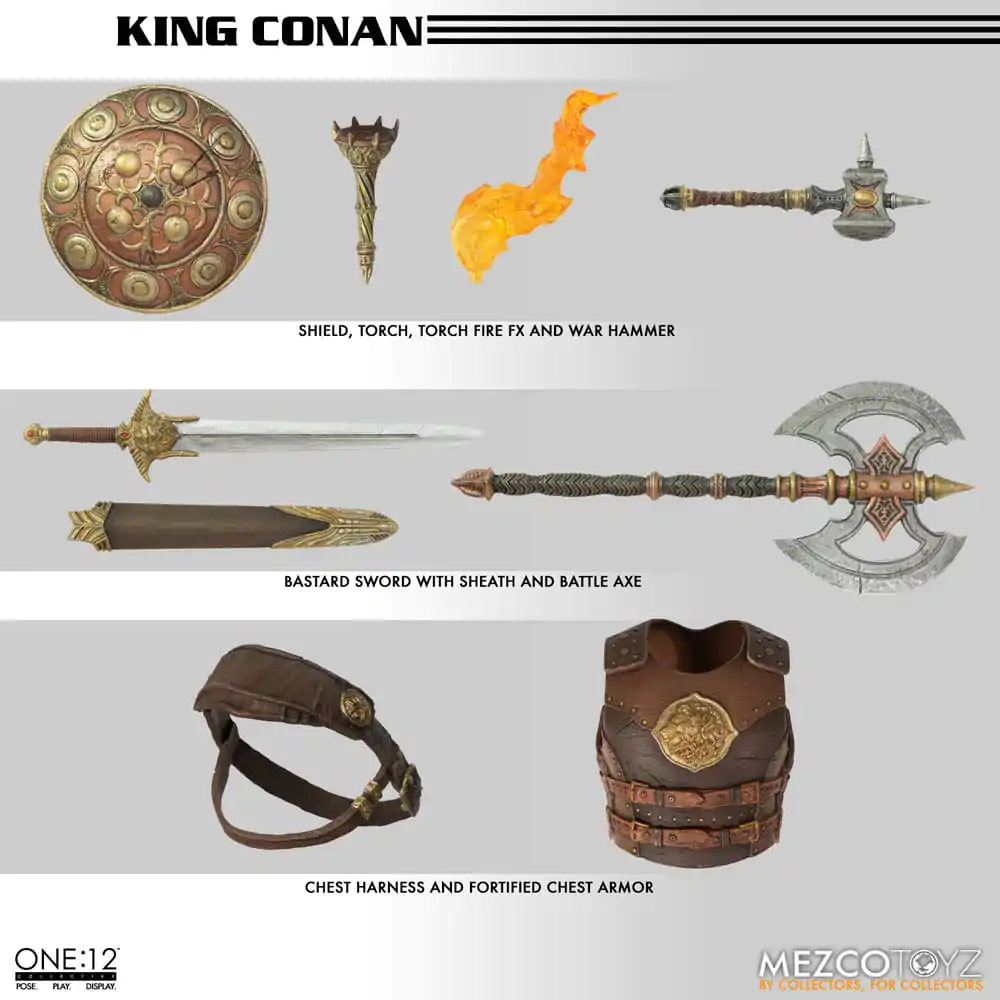 Conan der Barbar Actionfigur 1/12 King Conan 17 cm termékfotó