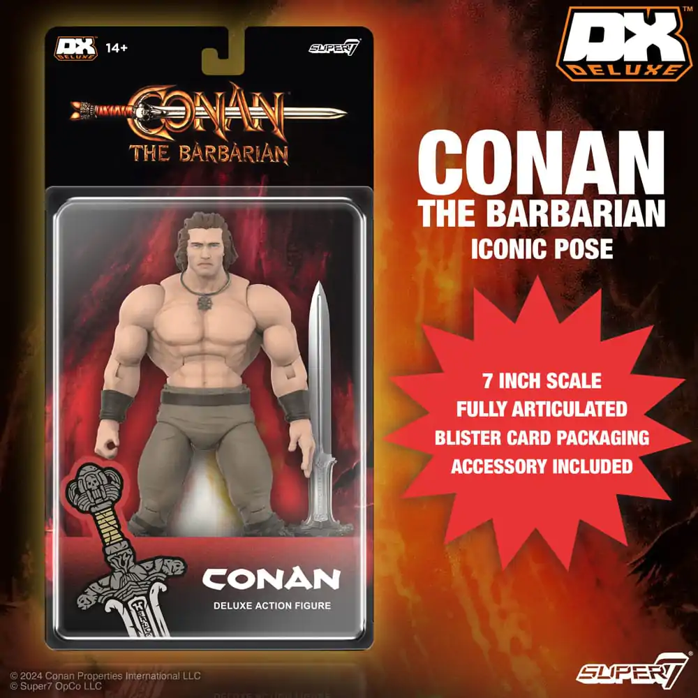 Conan der Barbar 1982 Deluxe Actionfigur Conan Iconic Pose 18 cm termékfotó