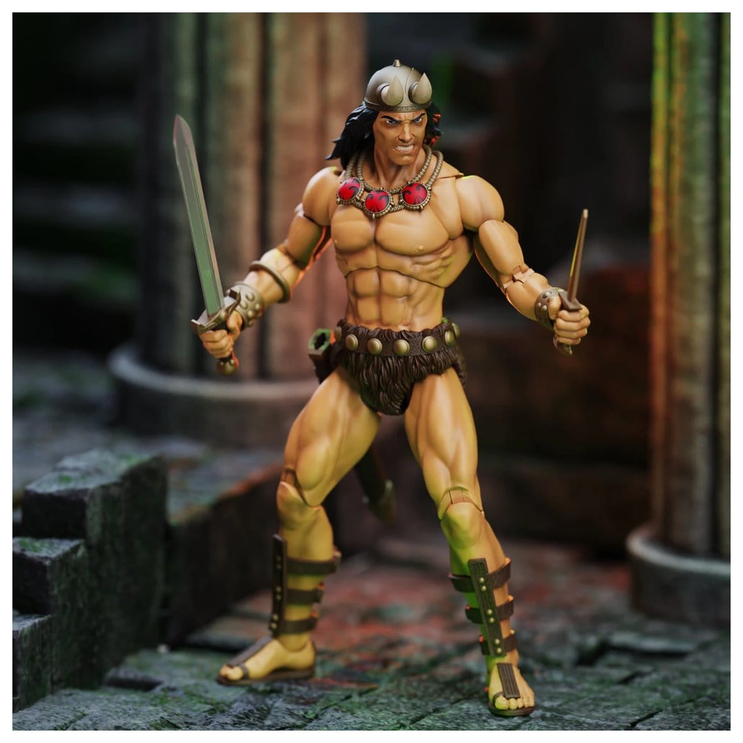 Conan the Barbarian Epic H.A.C.K.S. Action-Figuren The Tower of the Elephant Set: Young Conan und Yag Kosha Produktfoto