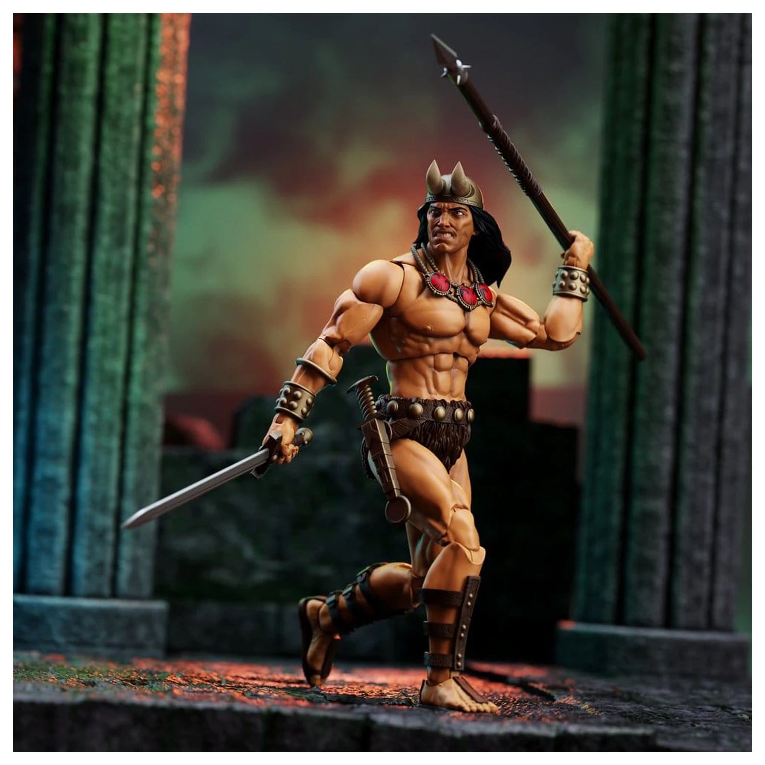 Conan the Barbarian Epic H.A.C.K.S. Action-Figuren The Tower of the Elephant Set: Young Conan und Yag Kosha Produktfoto