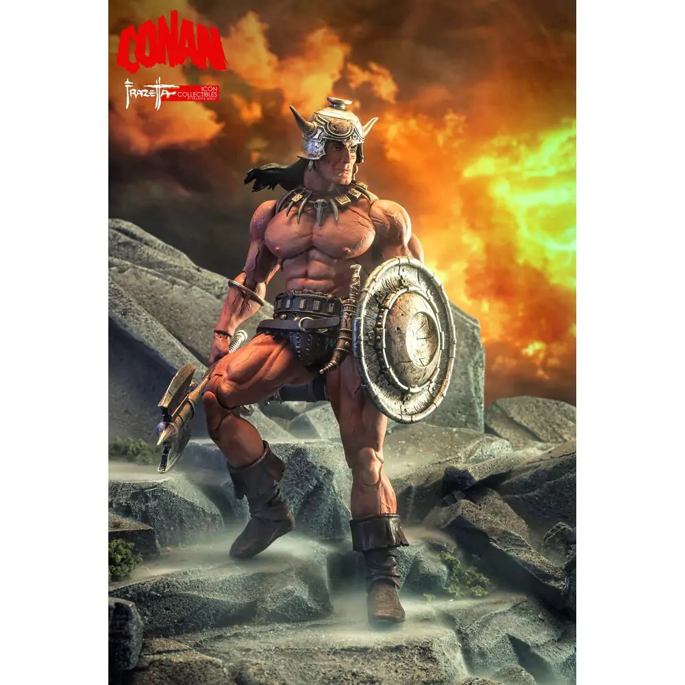 Conan the Barbarian Frazetta Icon Figur 17 cm Produktfoto