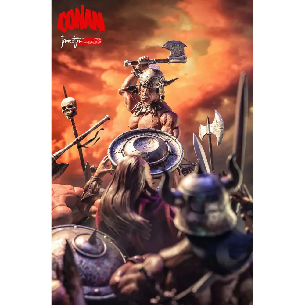 Conan the Barbarian Frazetta Icon Figur 17 cm Produktfoto