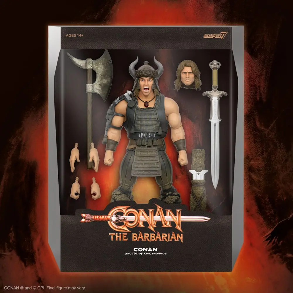 Conan der Barbar Ultimates Actionfigur Conan (Battle of the  Mounds) 18 cm termékfotó