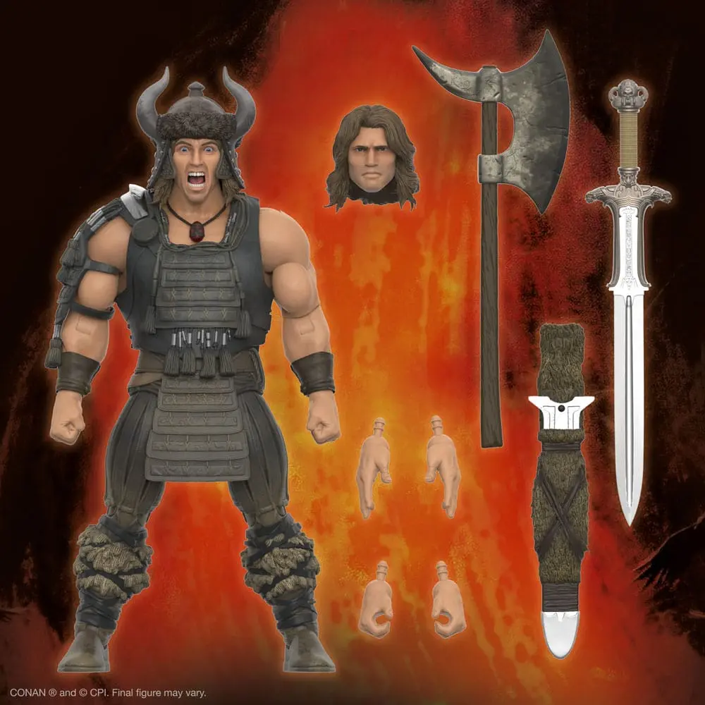 Conan der Barbar Ultimates Actionfigur Conan (Battle of the  Mounds) 18 cm termékfotó