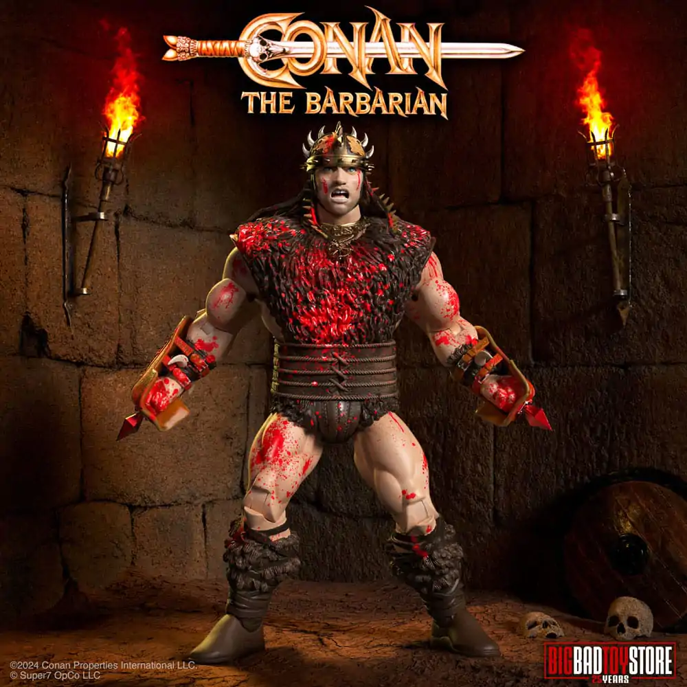 Conan the Barbarian Ultimates Action Figur Conan Blood Soaked Pit Fighter 18 cm Produktfoto