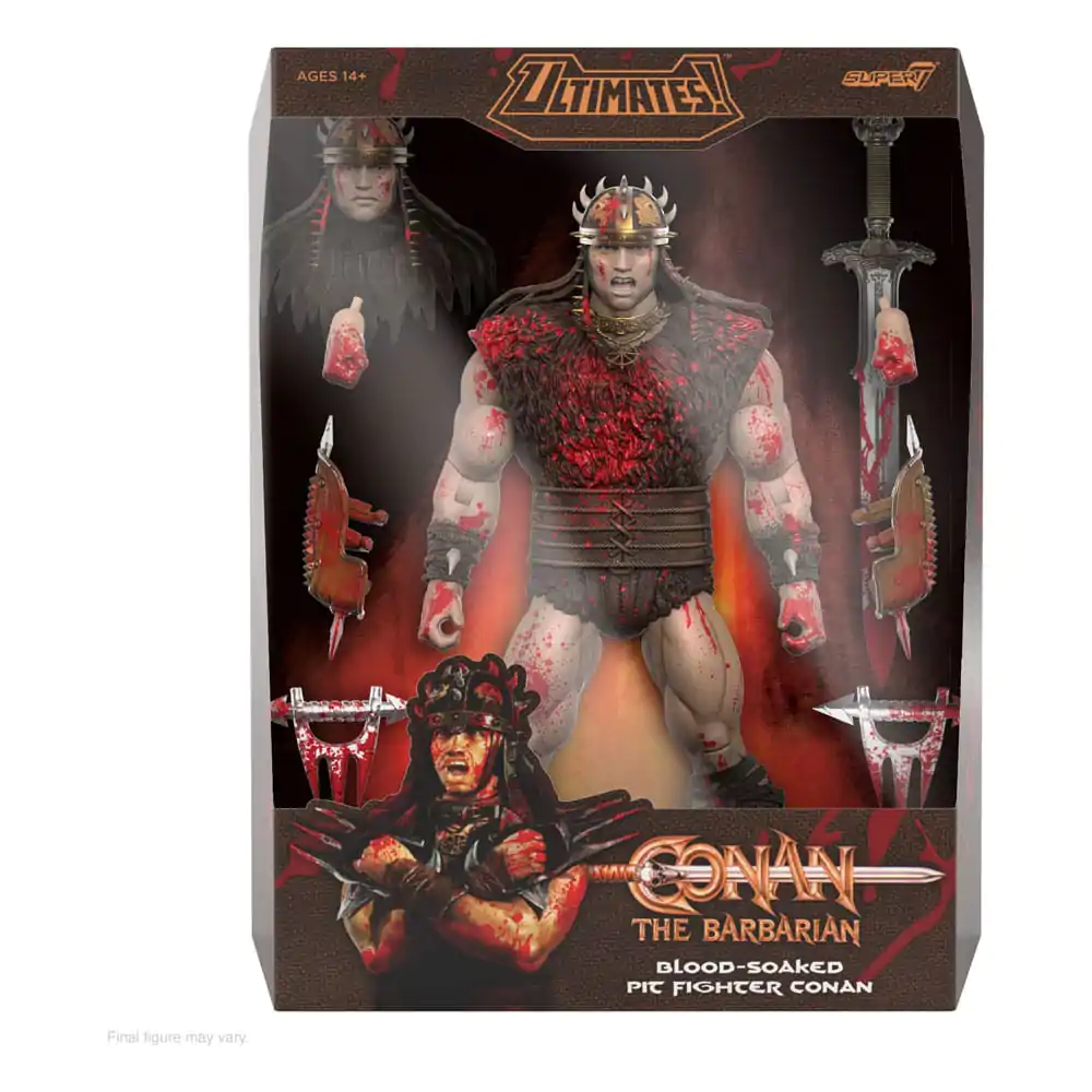 Conan the Barbarian Ultimates Action Figur Conan Blood Soaked Pit Fighter 18 cm Produktfoto