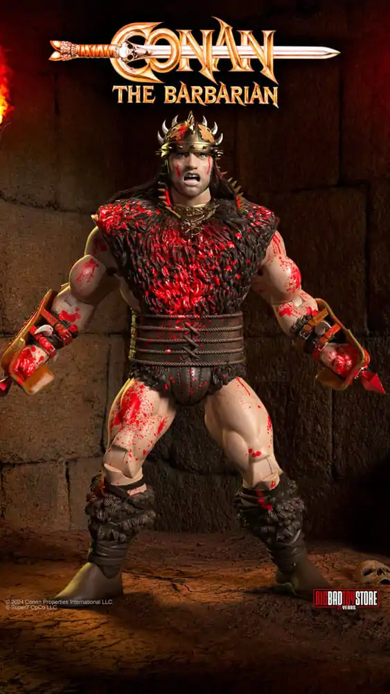 Conan the Barbarian Ultimates Action Figur Conan Blood Soaked Pit Fighter 18 cm Produktfoto