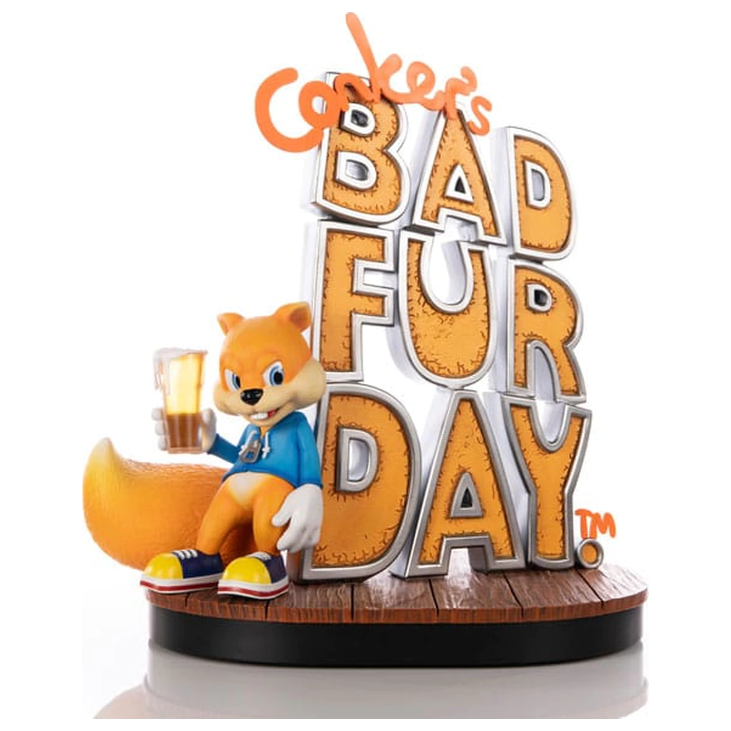 Conker´s Bad Fur Day Statue Spiel Cover Exklusive Edition 45 cm Produktfoto