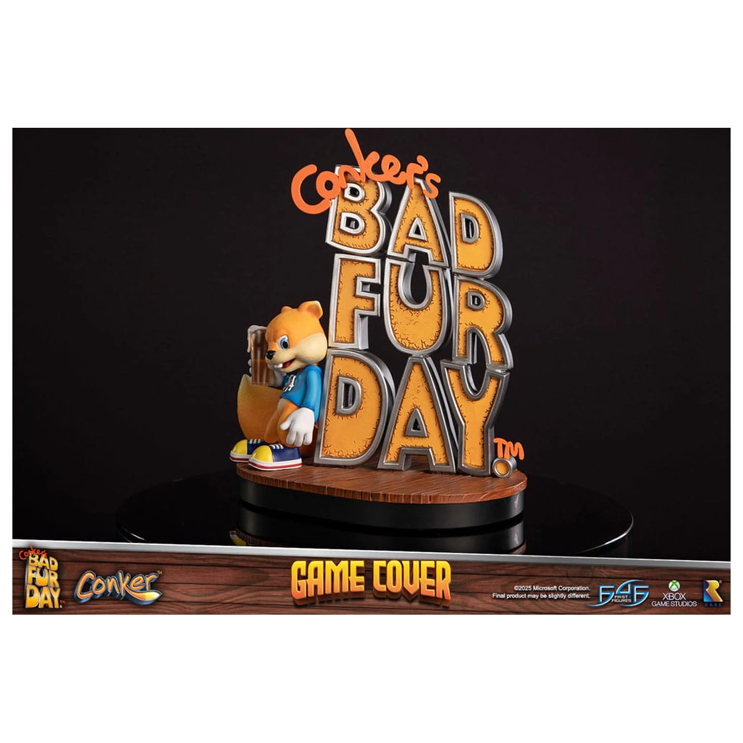 Conker´s Bad Fur Day Statue Spiel Cover Exklusive Edition 45 cm Produktfoto