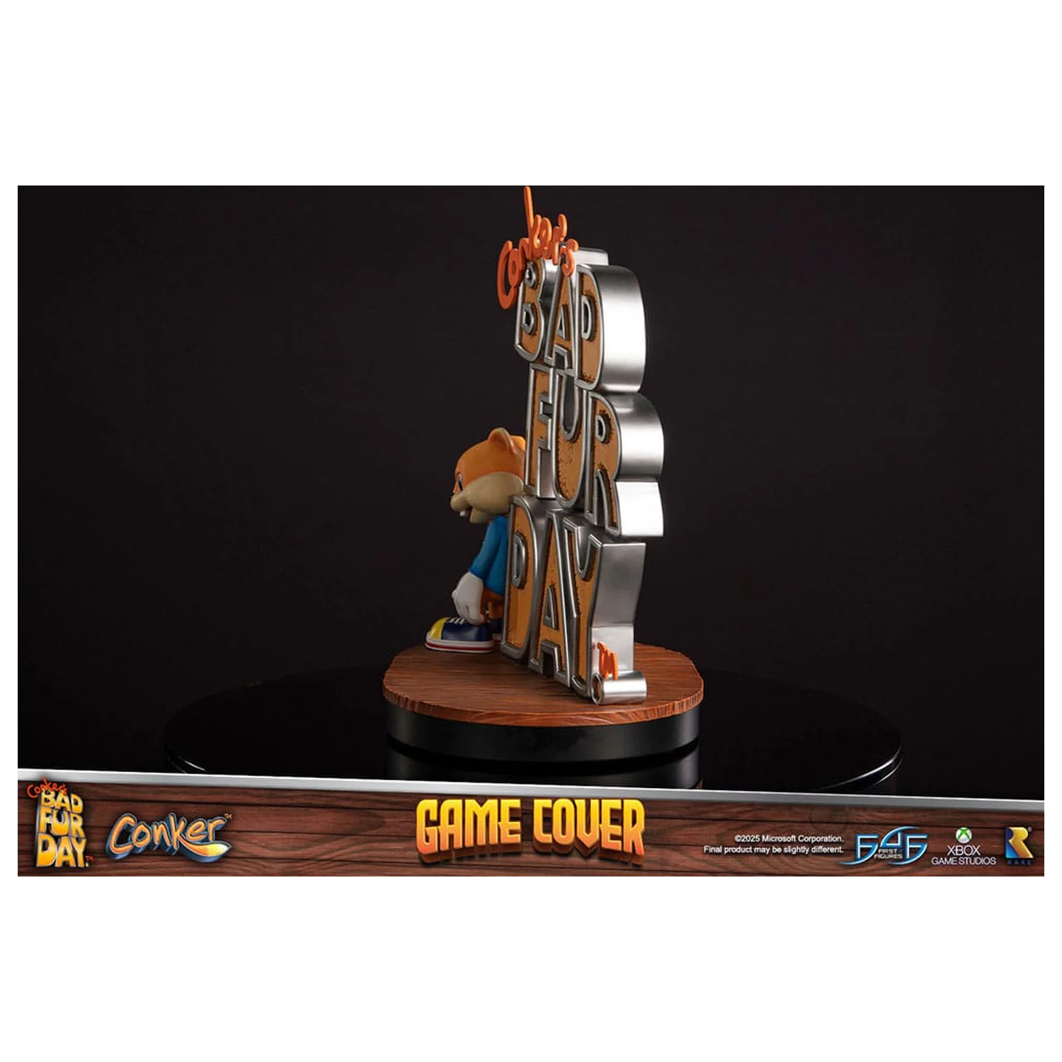 Conker´s Bad Fur Day Statue Spiel Cover Exklusive Edition 45 cm Produktfoto