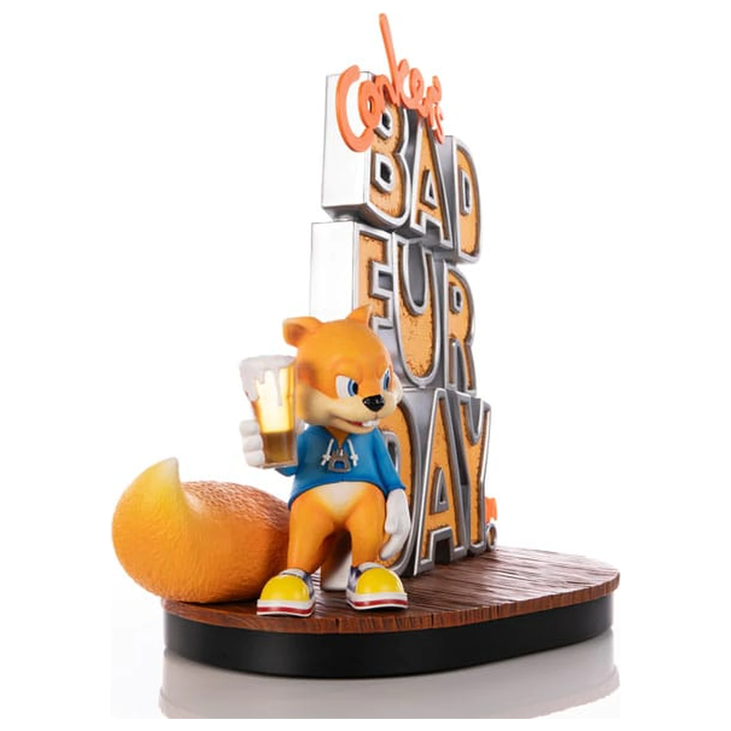 Conker´s Bad Fur Day Statue Spiel Cover Exklusive Edition 45 cm Produktfoto