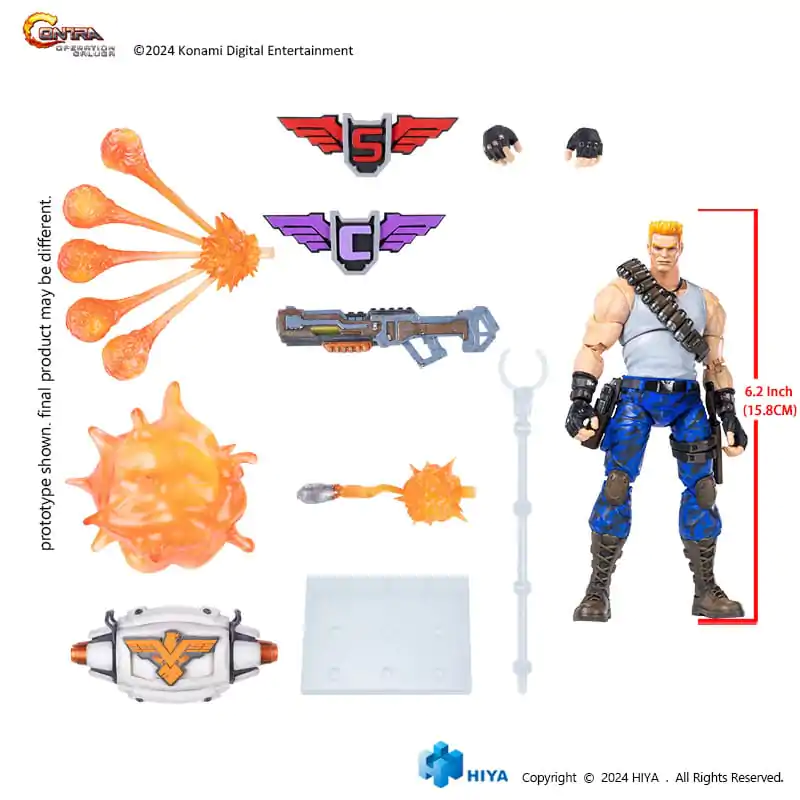 Contra: Operation Galuga Exquisite Basic Actionfigur Bill Rizer 16 cm termékfotó