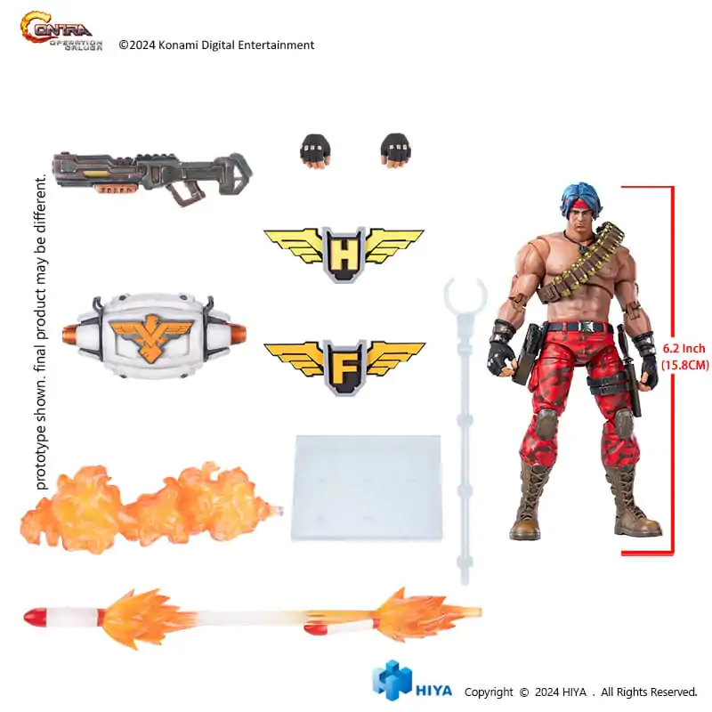 Contra: Operation Galuga Exquisite Basic Actionfigur Lance Bean 16 cm termékfotó