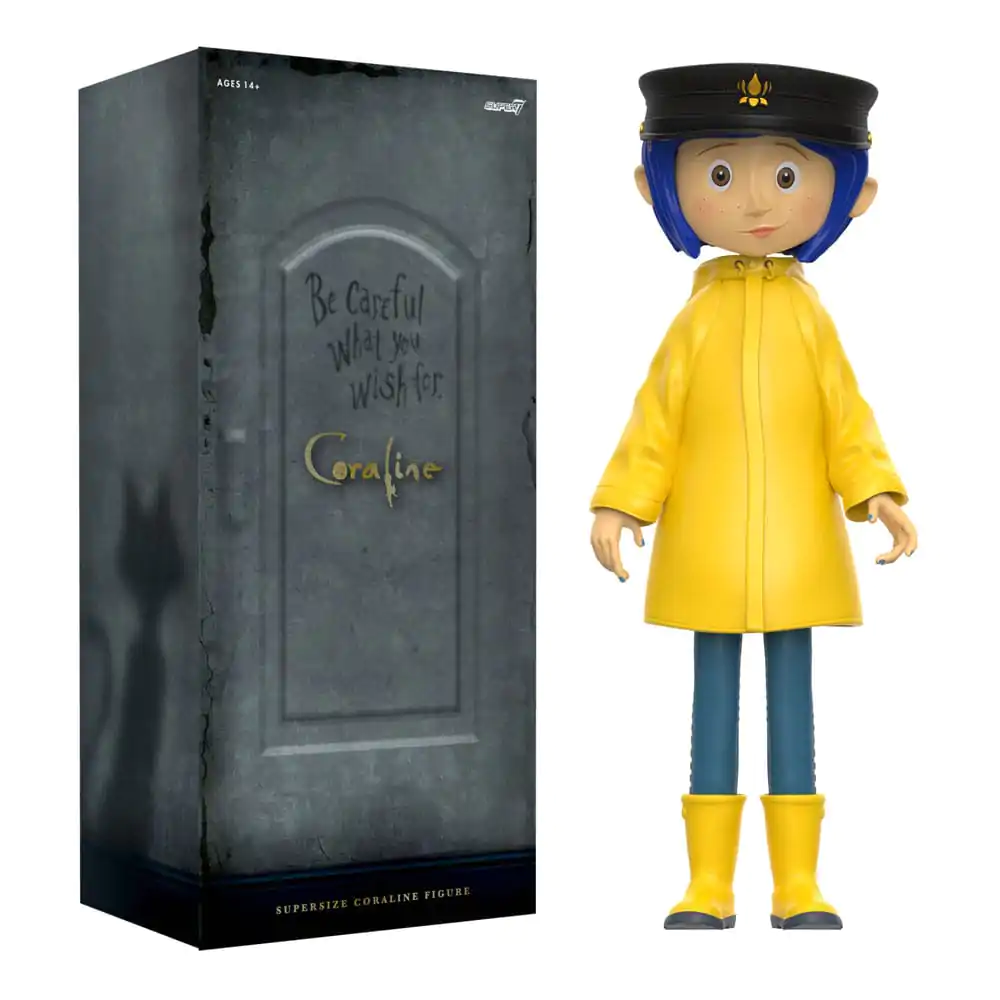 Coraline Supersize Vinyl Actionfigur Coraline with Hat (Button Eyes) 40 cm termékfotó