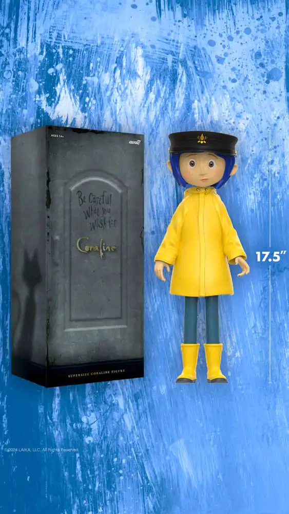 Coraline Supersize Vinyl Actionfigur Coraline with Hat (Button Eyes) 40 cm termékfotó