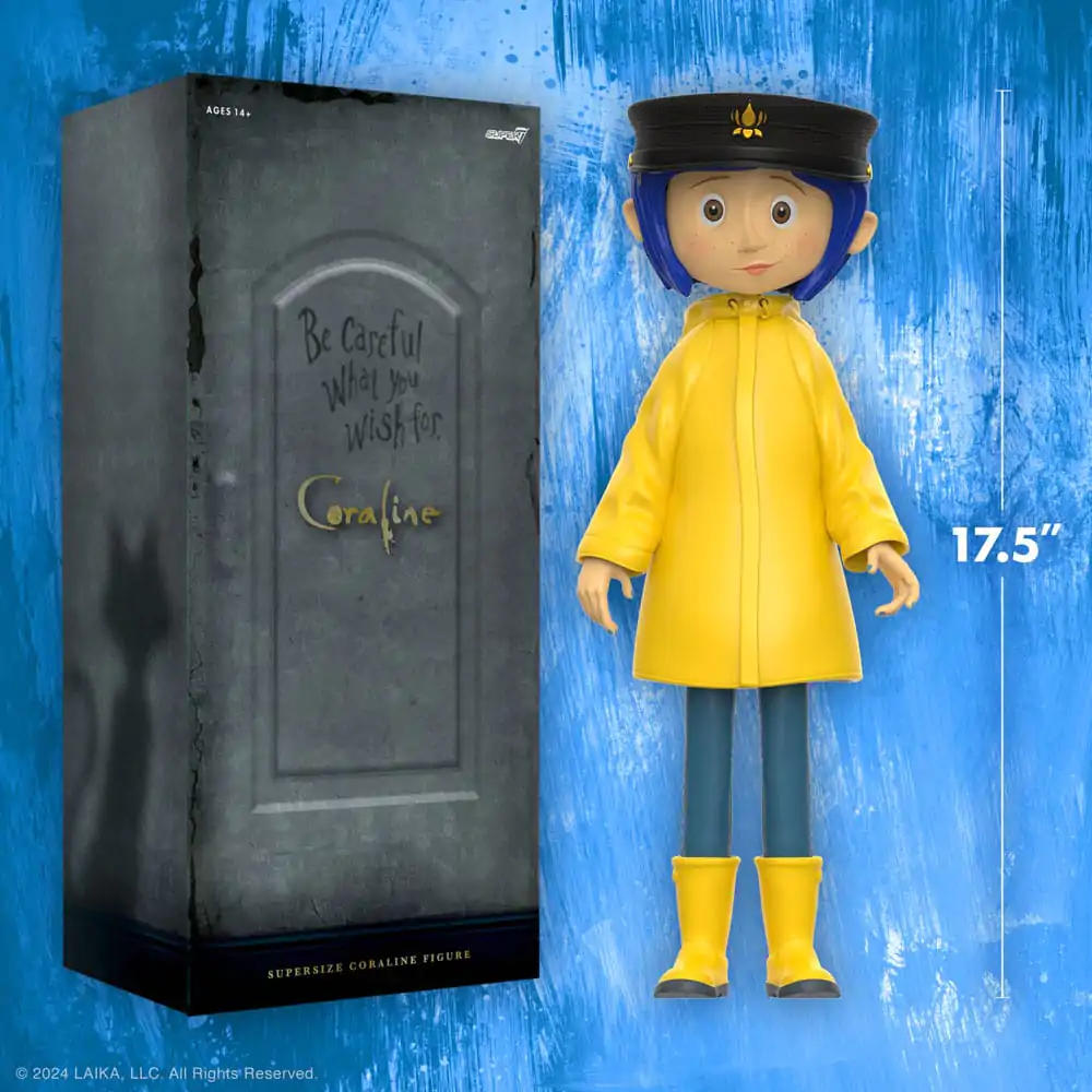 Coraline Supersize Vinyl Actionfigur Coraline with Hat (Button Eyes) 40 cm termékfotó