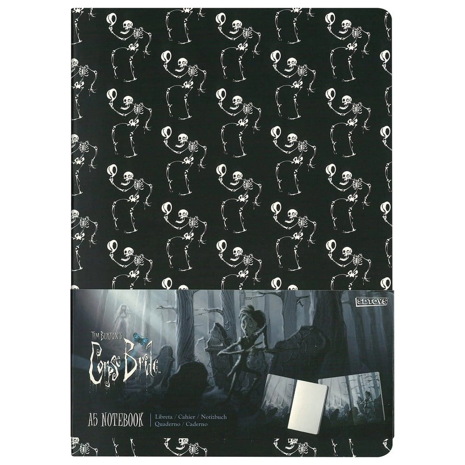 Corpse Bride Softcover Notizbuch Skeleton ver. A 21 cm Produktfoto