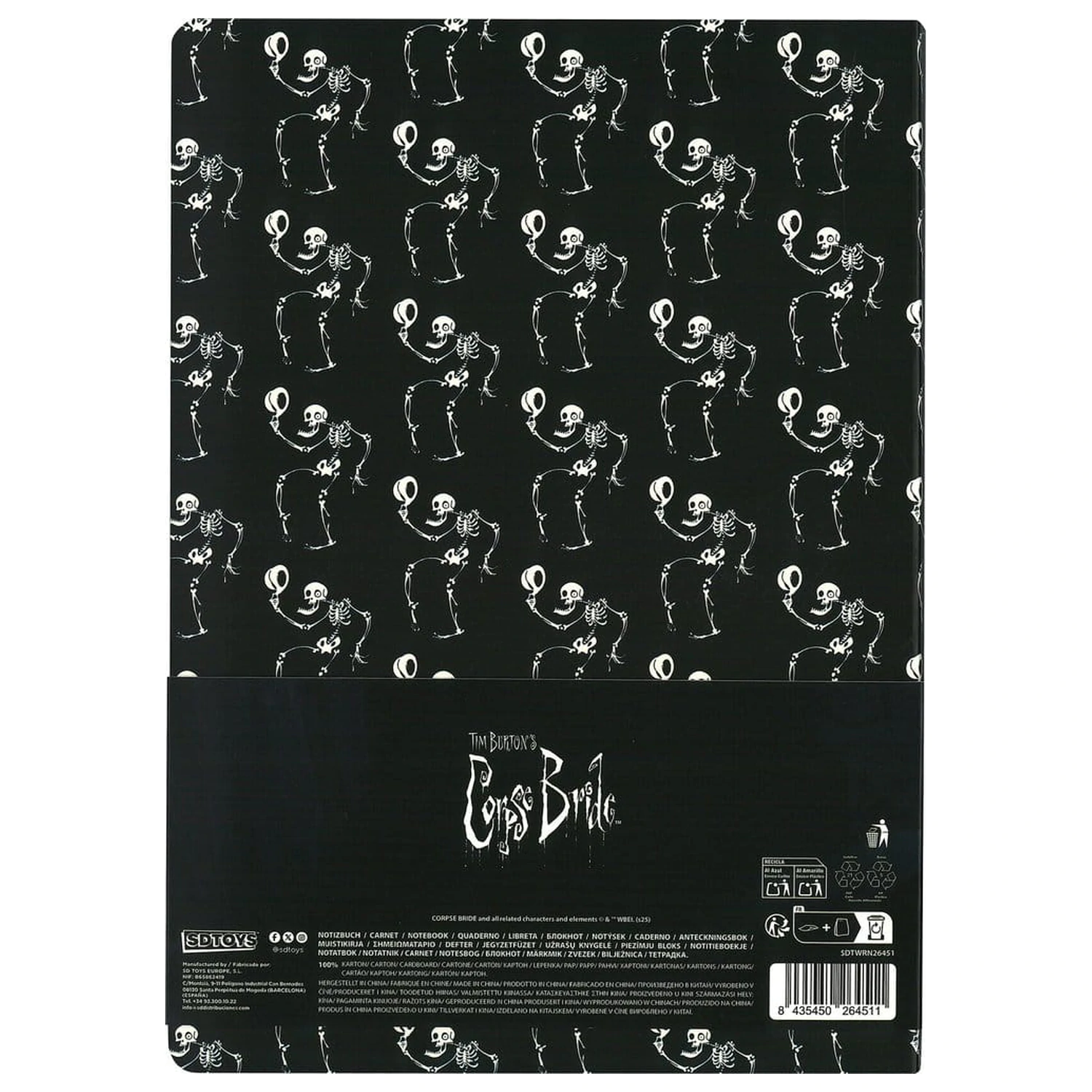 Corpse Bride Softcover Notizbuch Skeleton ver. A 21 cm Produktfoto