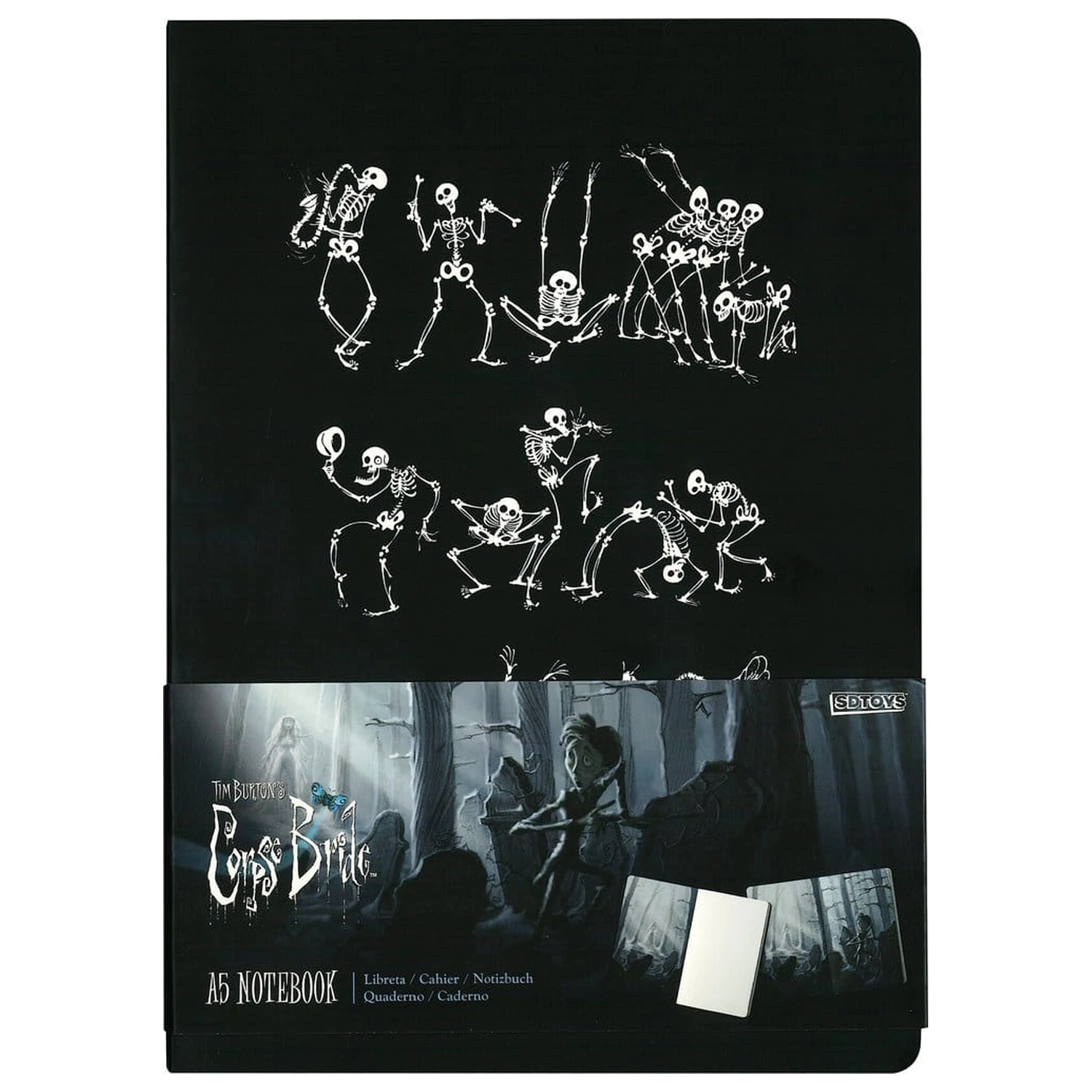 Corpse Bride Softcover Notizbuch Skeleton Version B 21 cm Produktfoto