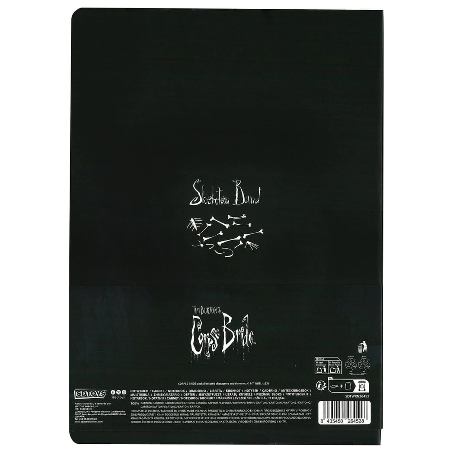 Corpse Bride Softcover Notizbuch Skeleton Version B 21 cm Produktfoto