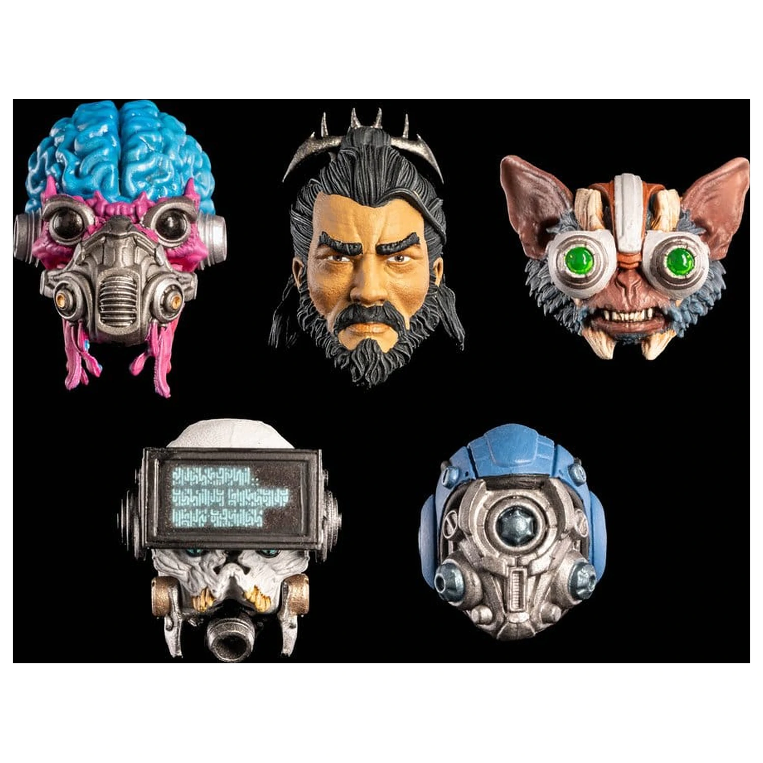 Cosmic Legions Action Figur Zubehör Köpfe Packung Produktfoto