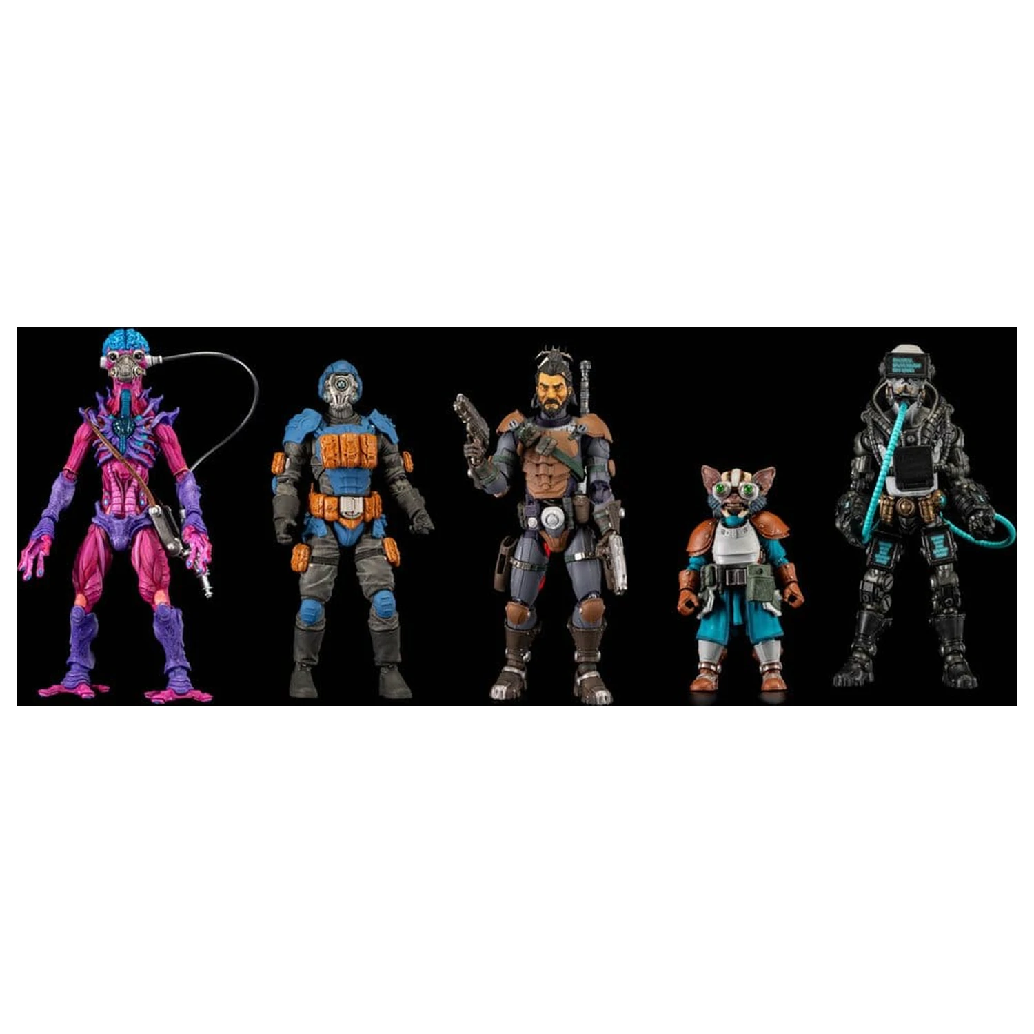 Cosmic Legions Action Figur Zubehör Köpfe Packung Produktfoto