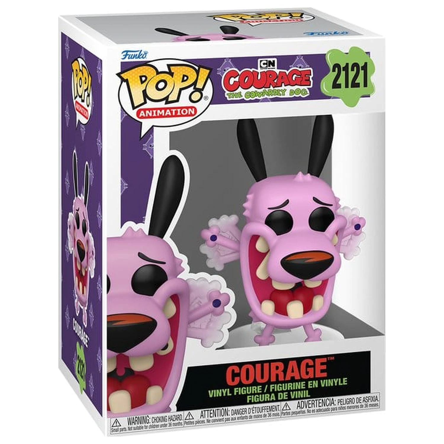 Courage the Cowardly Dog Funko POP! Animation Vinyl Figur Courage 9 cm Produktfoto